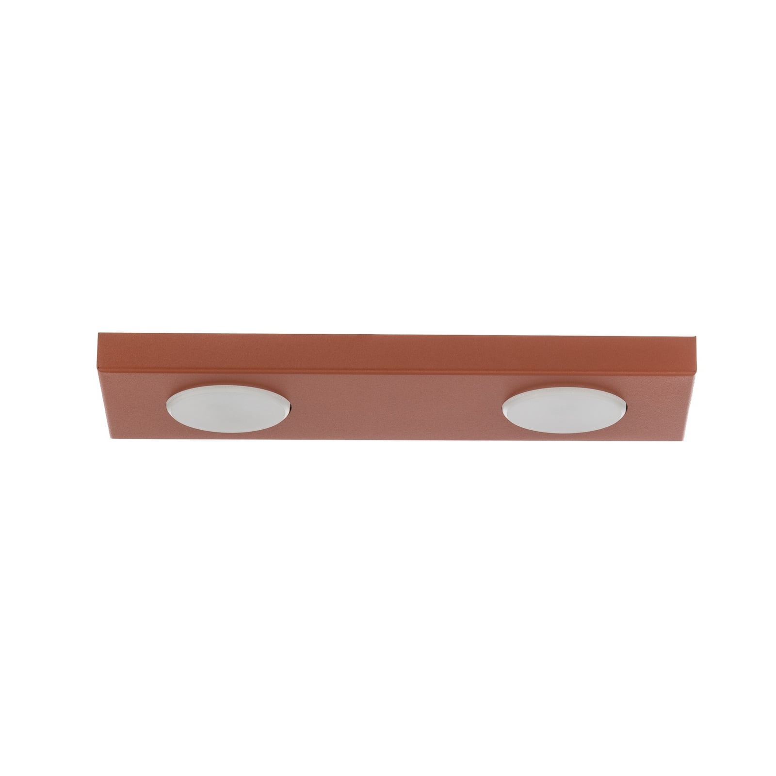 Plafonnier Hero, rouge, 2 lampes, 35 x 12 cm, métal, GX53