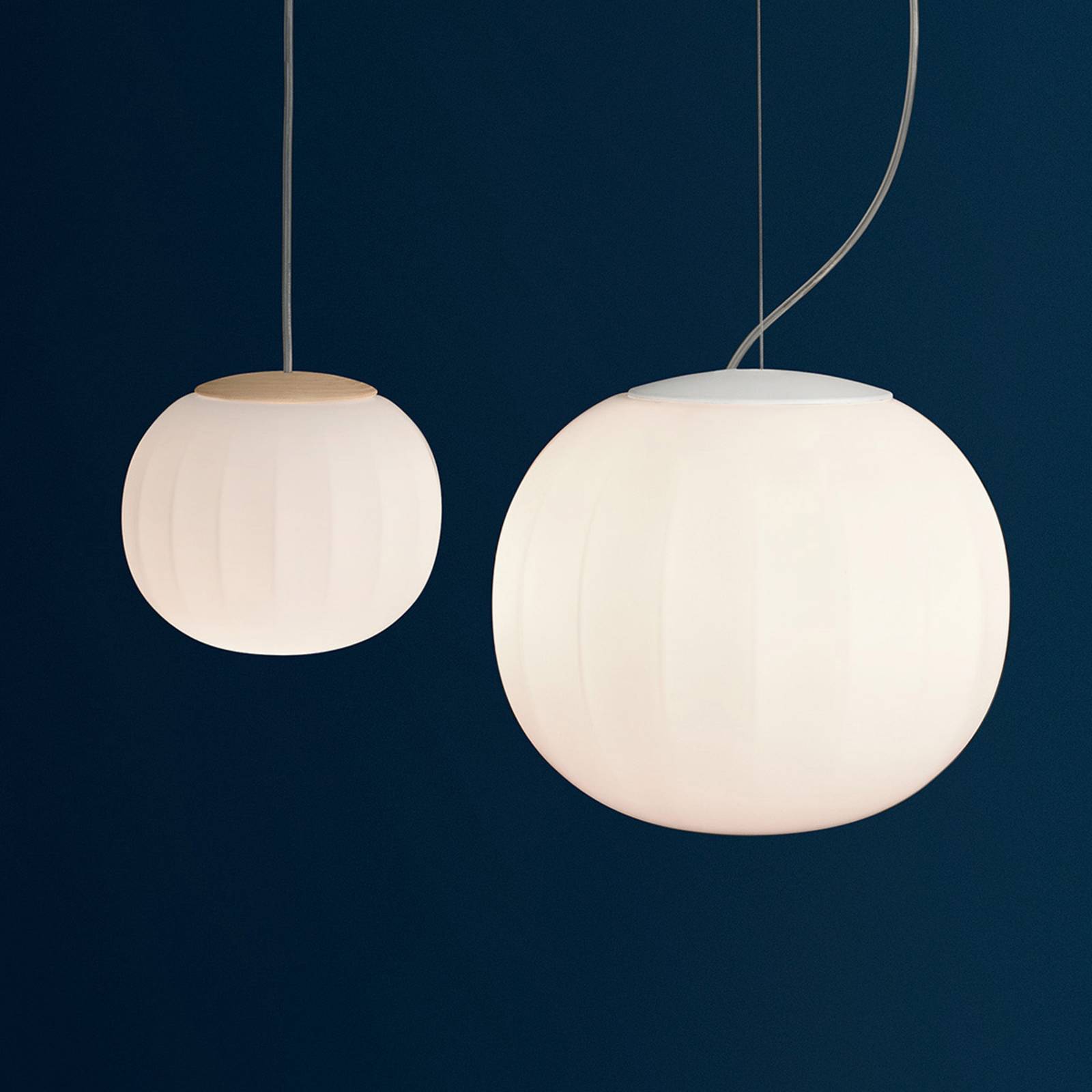 Luceplan Lita lampa wisząca zawieszenie biały Ø 30 cm