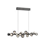 E-Popup LED-Hängelampe, platin, Glas, CCT, 18-flg. - PURE