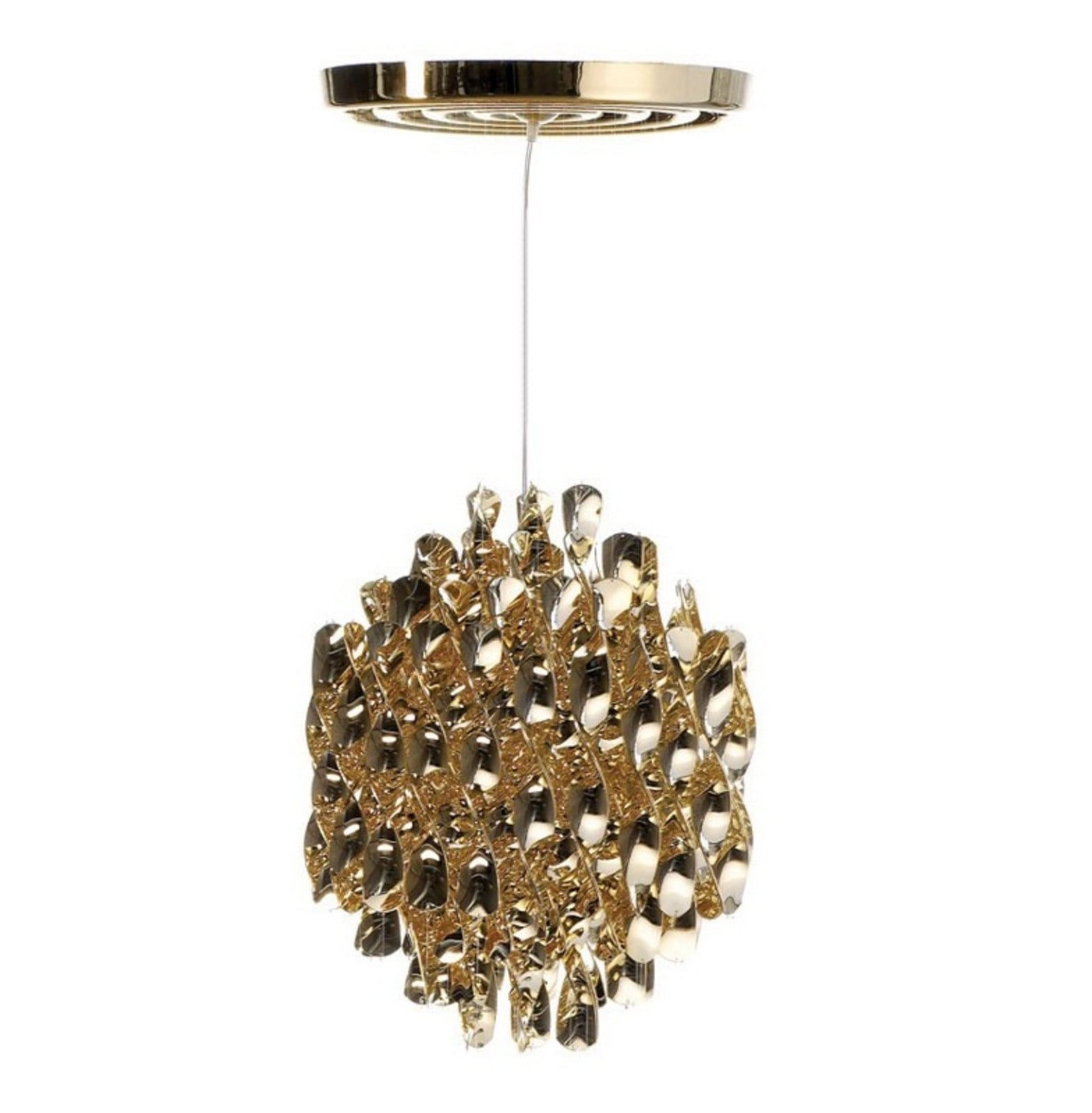 Spiral Pendel SP1 Guld m/loftplade - Verpan