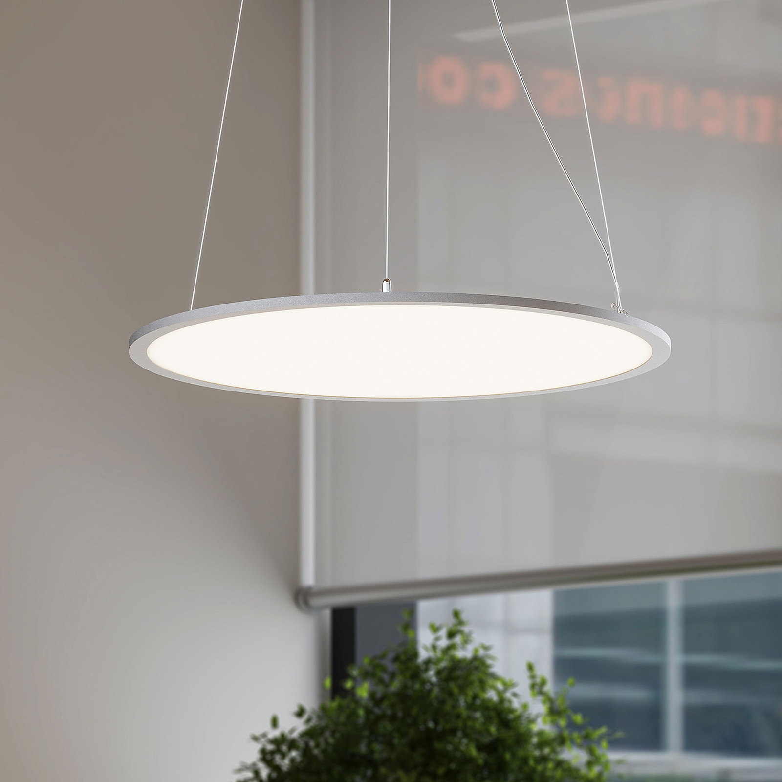 Lindby Luram LED hanging light, round