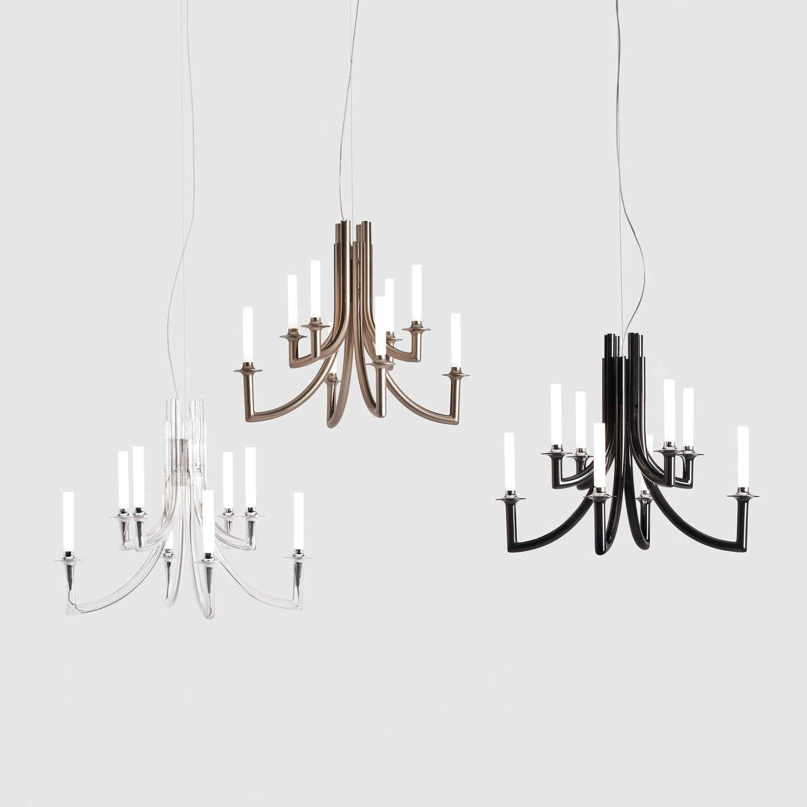 Kartell Khan candelabru Ø 77 cm bronz mat - Camera de zi / sufragerie - design - Plastic