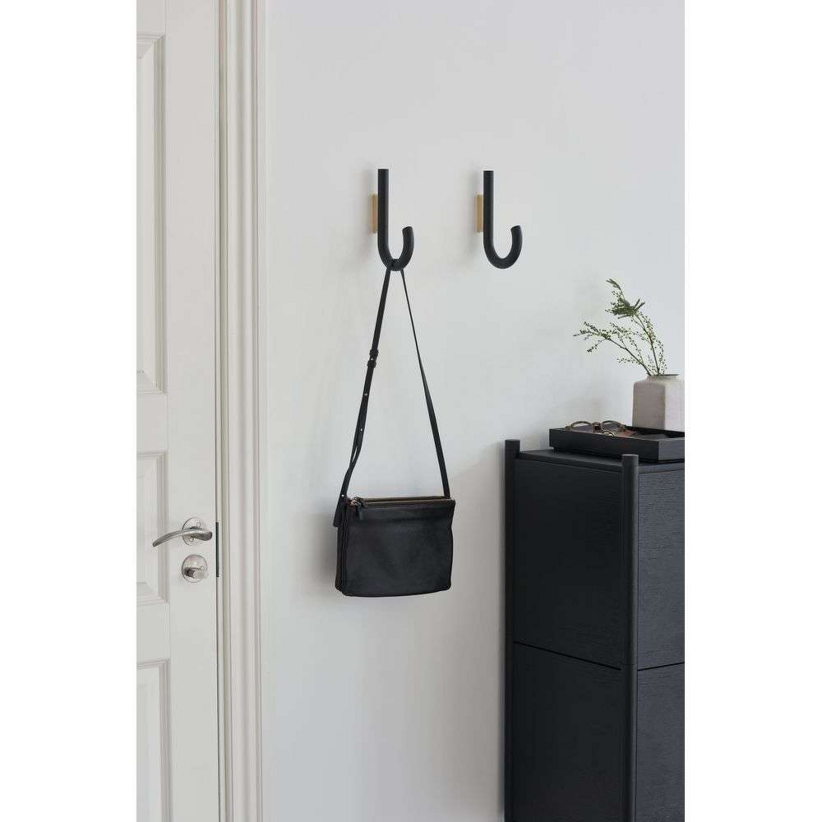 Hook Hanger Negru Stejar/Alamă - GEJST