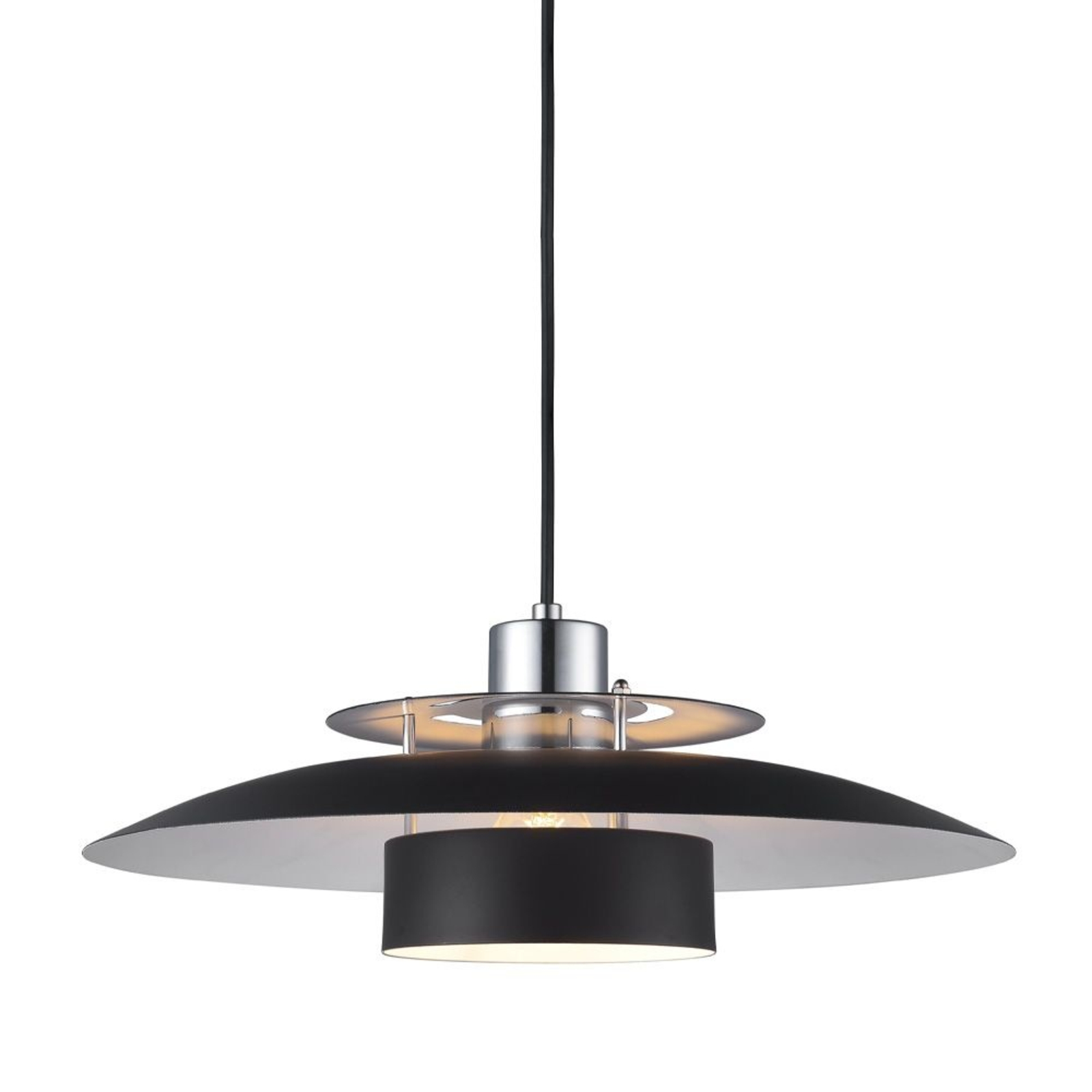 Sørup Lustră Pendul Ø40 Matt Black - Halo Design