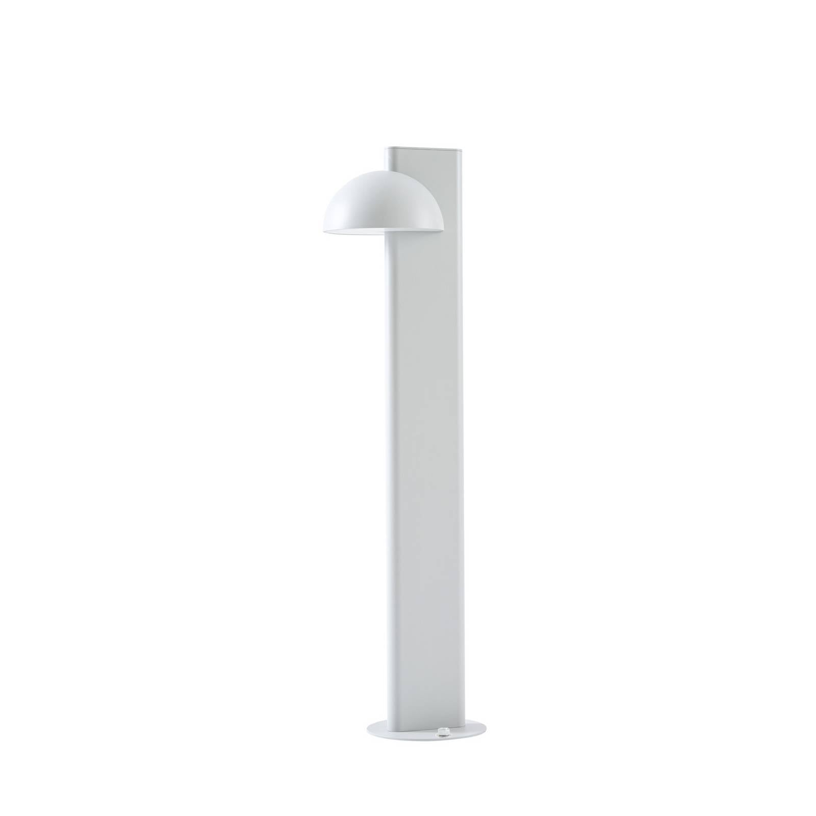 Lucande LED-Wegeleuchte Velira, hellgrau, 77cm, 1-flg., IP44