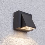 Lucande LED outdoor wall light Marik, anthracite, metal, IP54