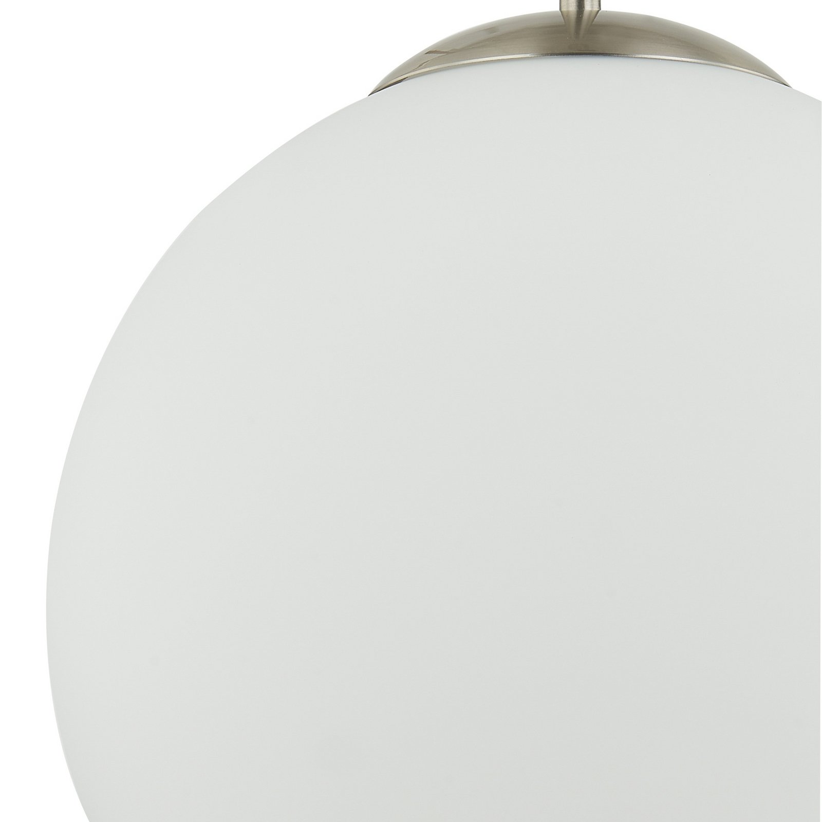 Lindby Rhona pendant light, opal glass globe 30 cm