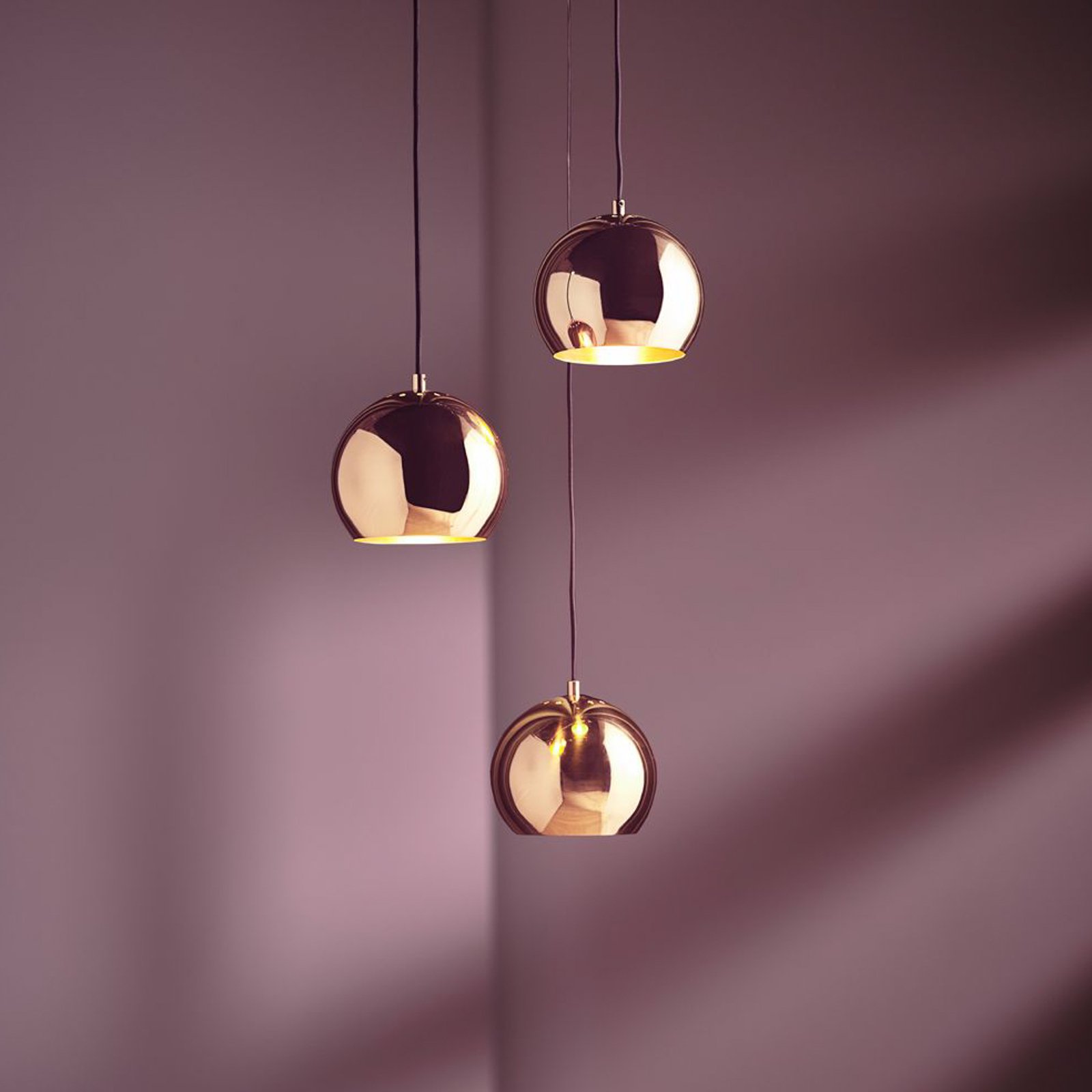 Ball Suspension Ø18 Solid Glossy Copper - Frandsen