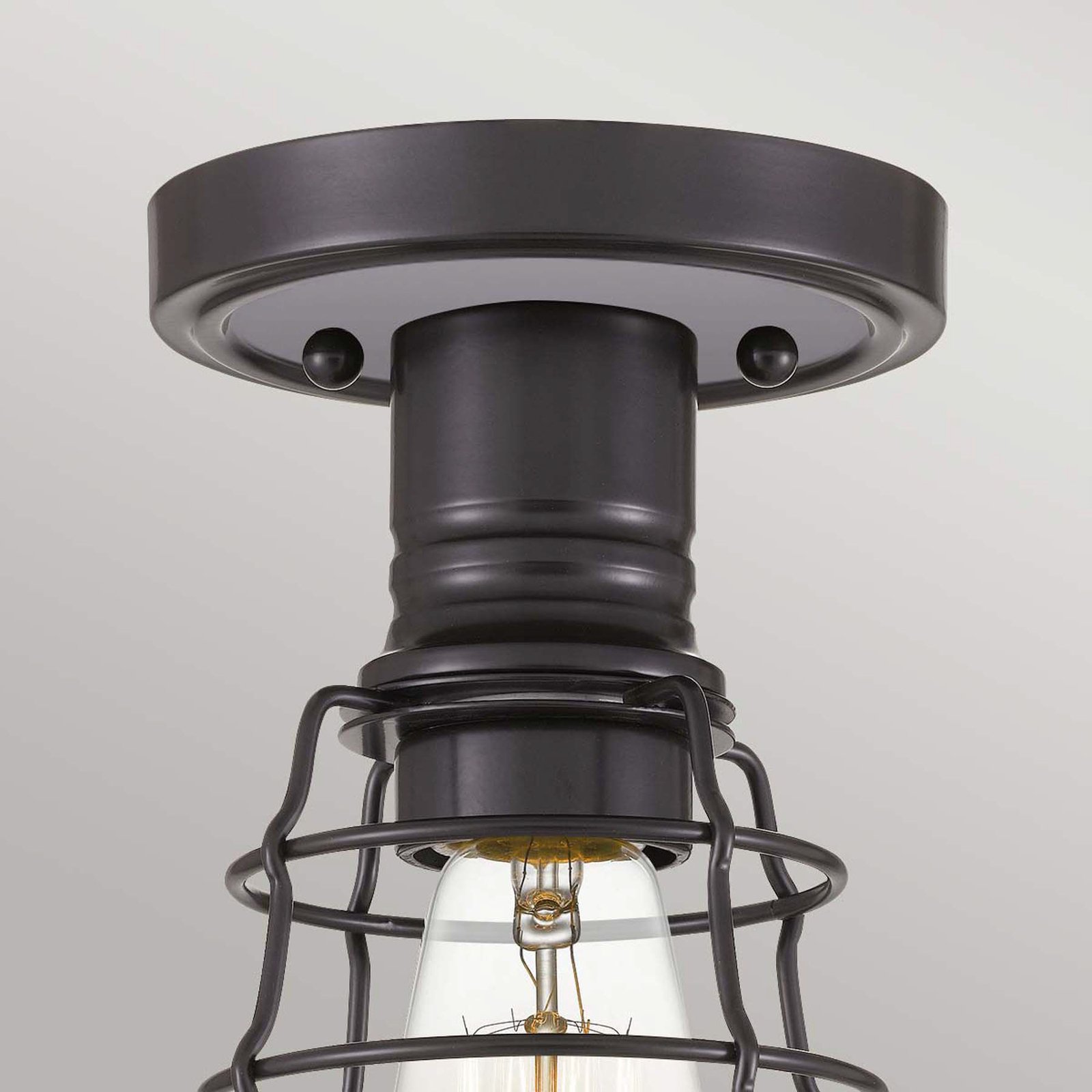 "Mixon" lubinis šviestuvas su metaliniu narveliu, bronzos spalvos