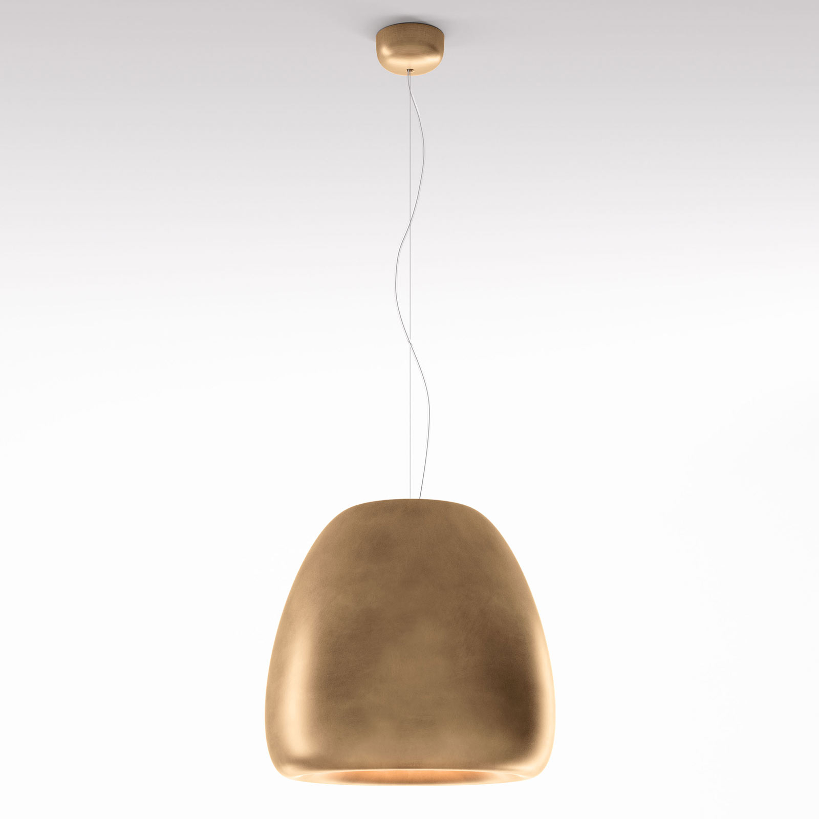 Rotaliana Pomi H1 hanging light gold Ø 48.5 cm, for Living / Dining Room, steel, E27, 26 W, energy efficiency: A++, H: 44.5 cm