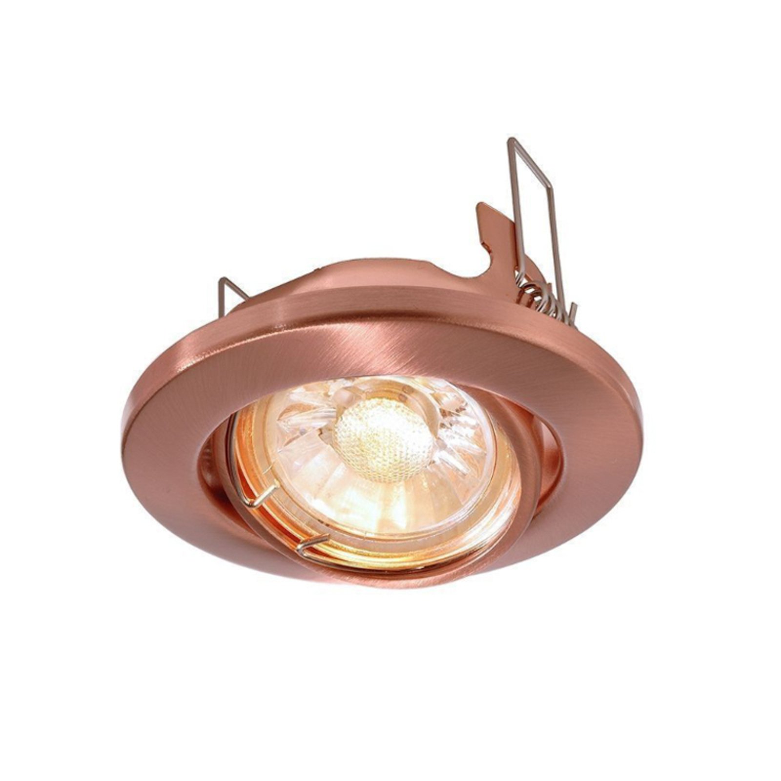 Recessed spotlight GU10 without a bulb, copper