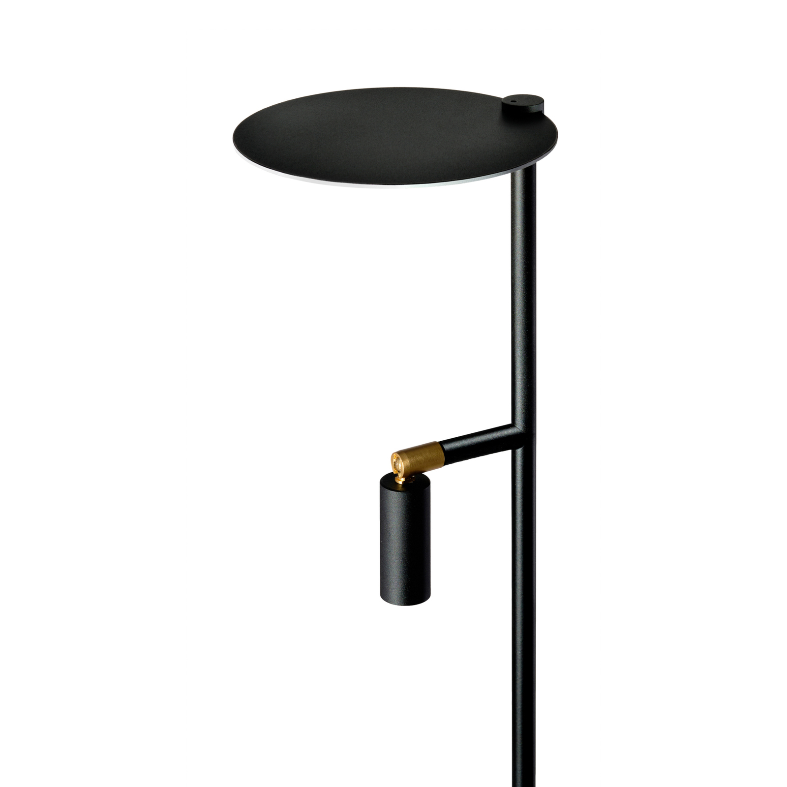 Candeeiro de mesa LED Kelly, projetor regulável preto/dourado