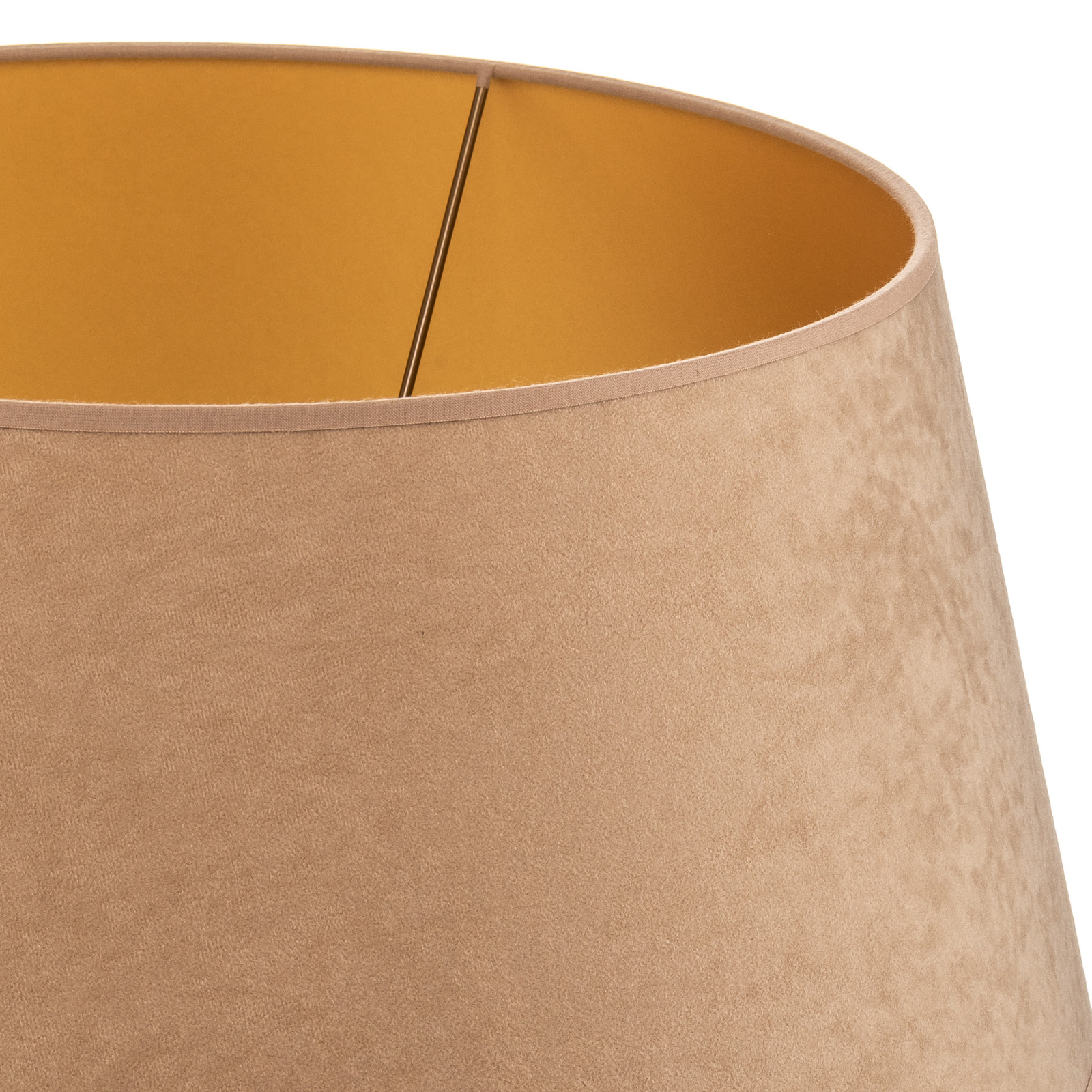Lampenschirm Cone Höhe 25,5 cm, beige/gold