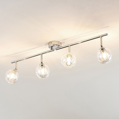 Lindby Pranas LED-takspot, fire lyskilder