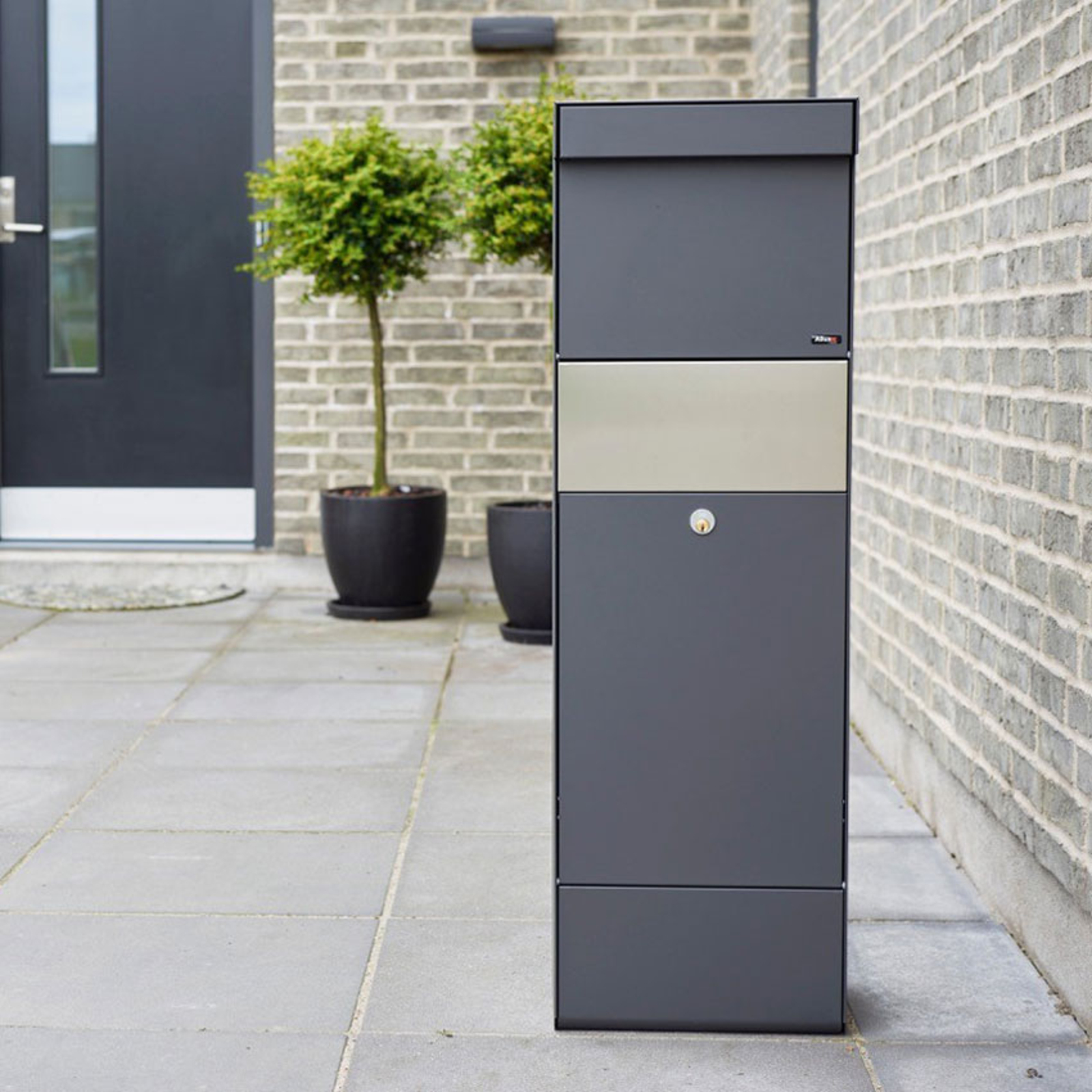 Stand letterbox Parcel anthracite Lights.co.uk