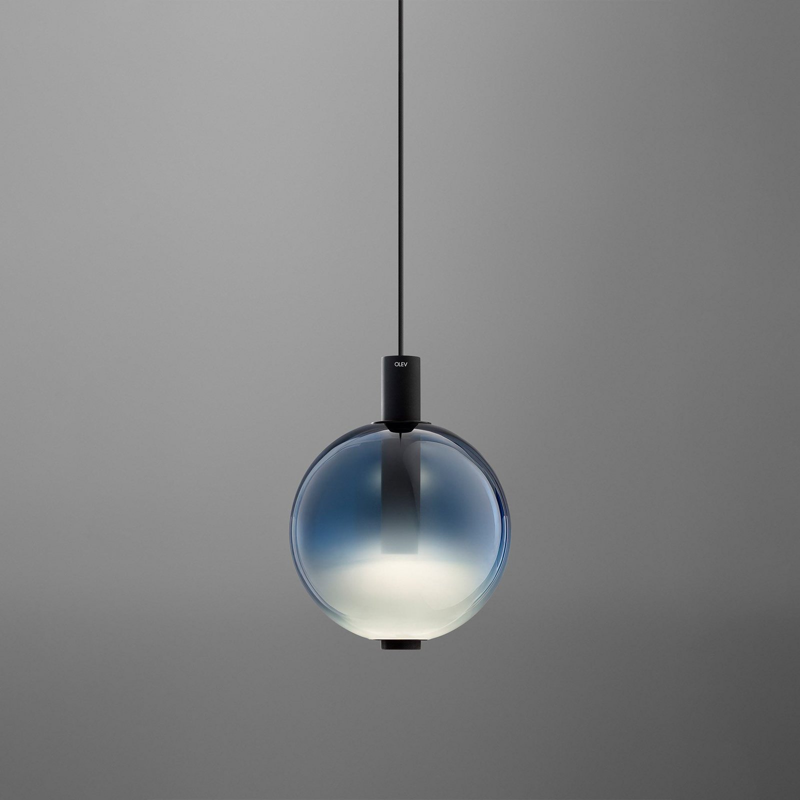 OLEV LED-Hängeleuchte BEAM STICK NUANCE, blau, Ø 20 cm, 927