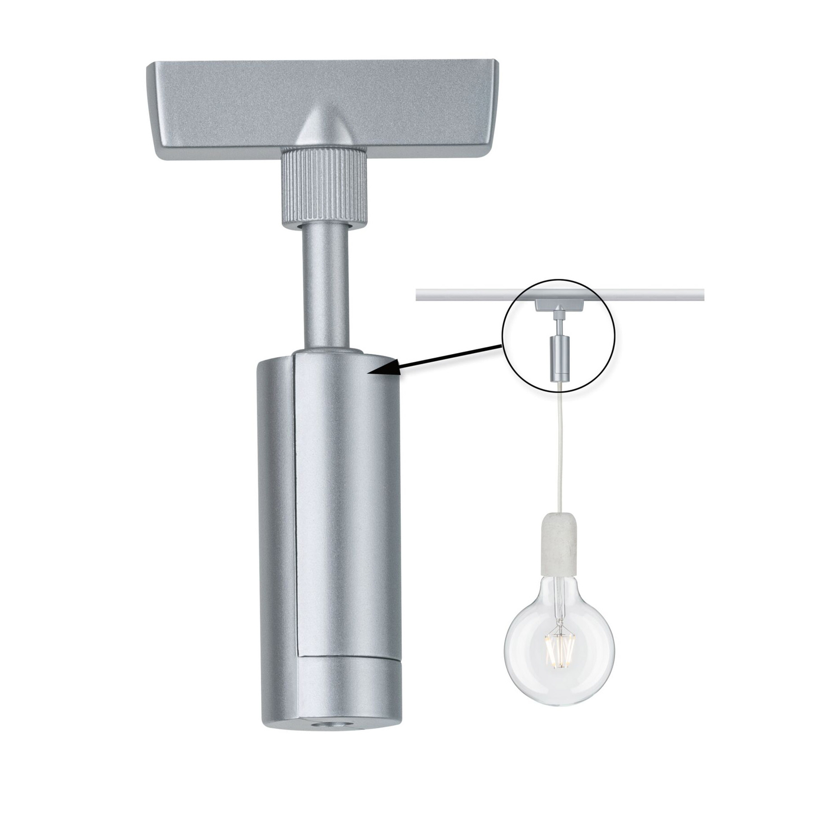 Paulmann URail adaptateur universel, 50 W, chromé