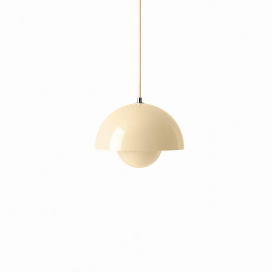 Candeeiro suspenso Flowerpot VP1, Ø 23 cm, creme - &TRADITION