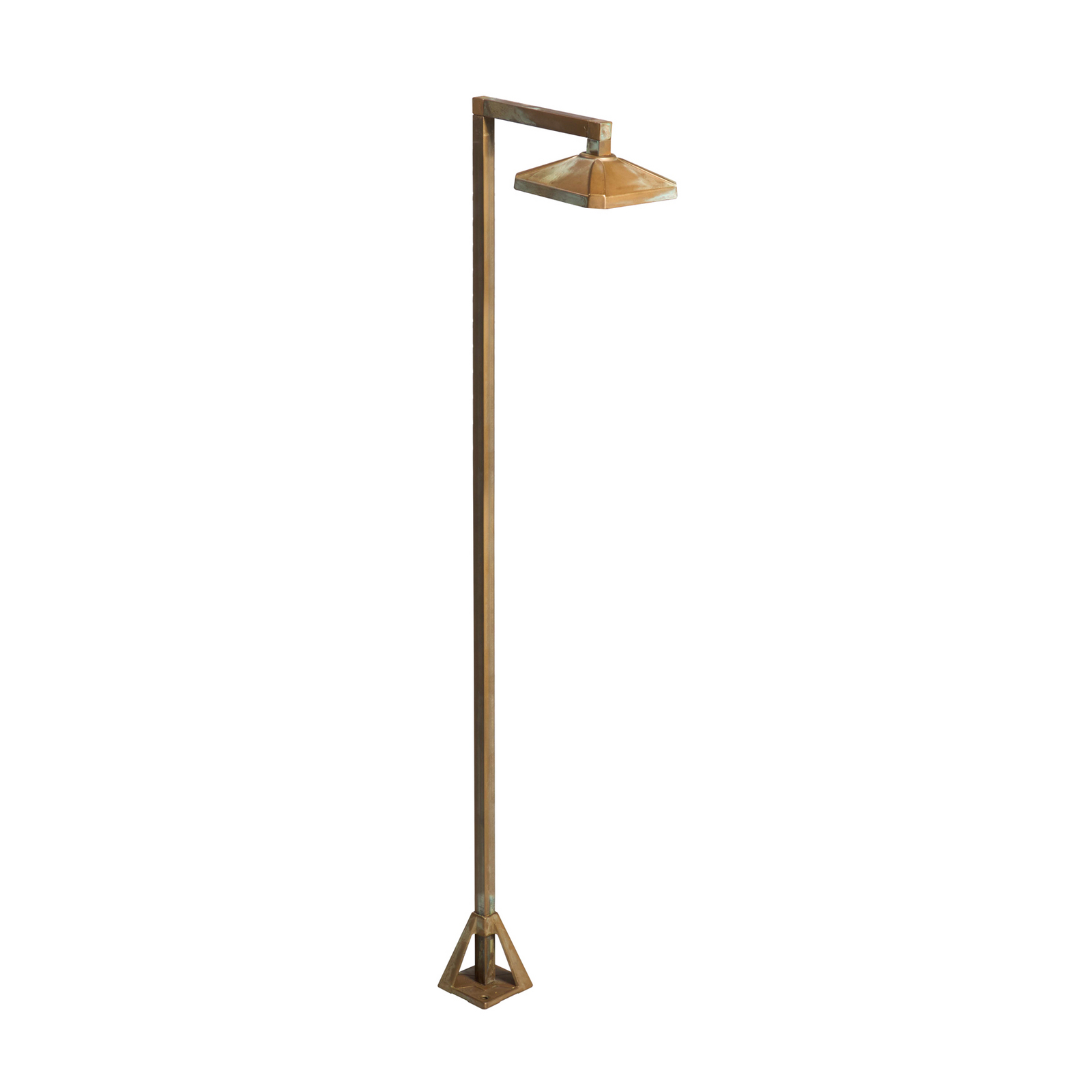 LED-Wegeleuchte Aura Frame, 100 x 19,5 cm, messing antik