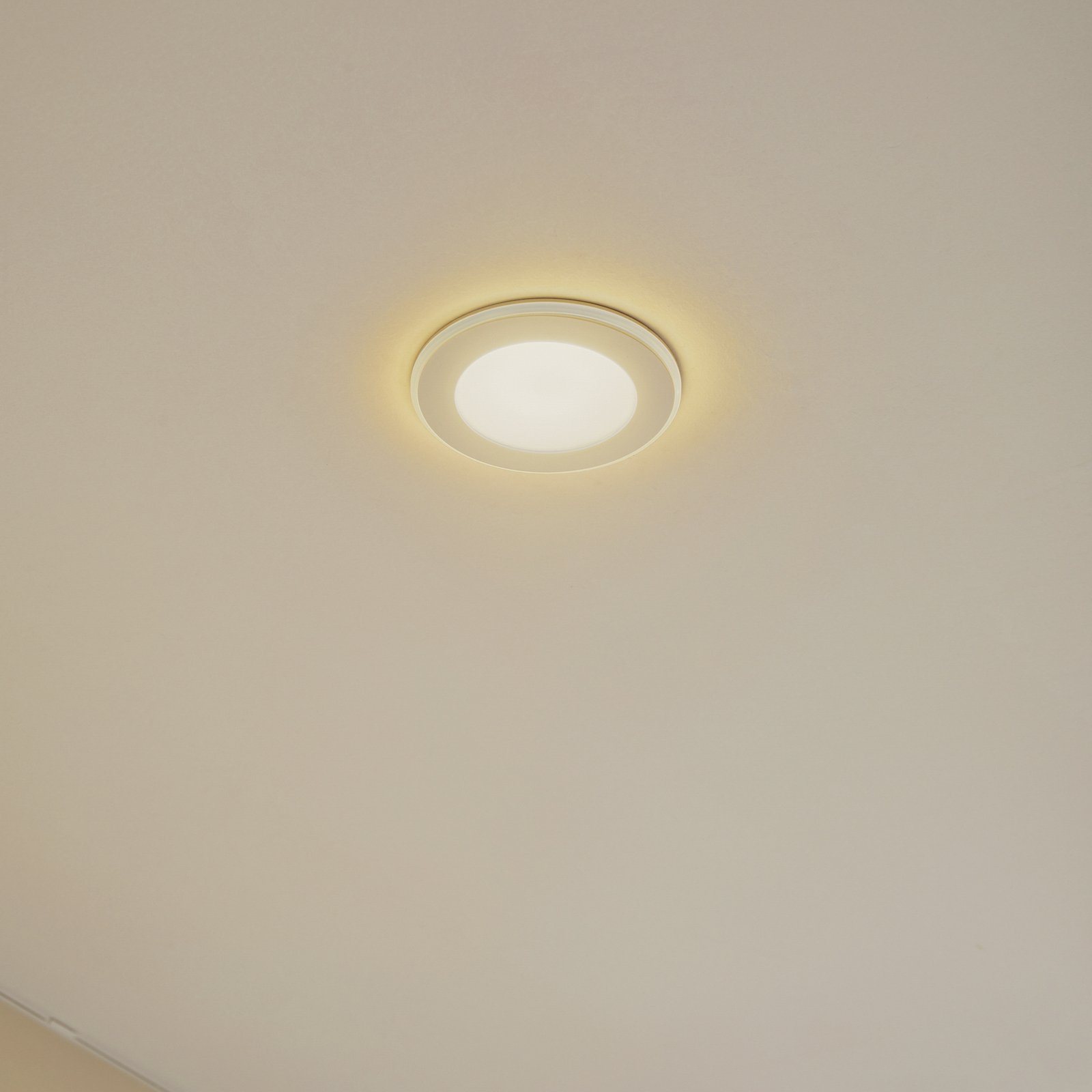 Lindby Luce da incasso a LED Toka, 4,9 W, bianco, plastica, CCT