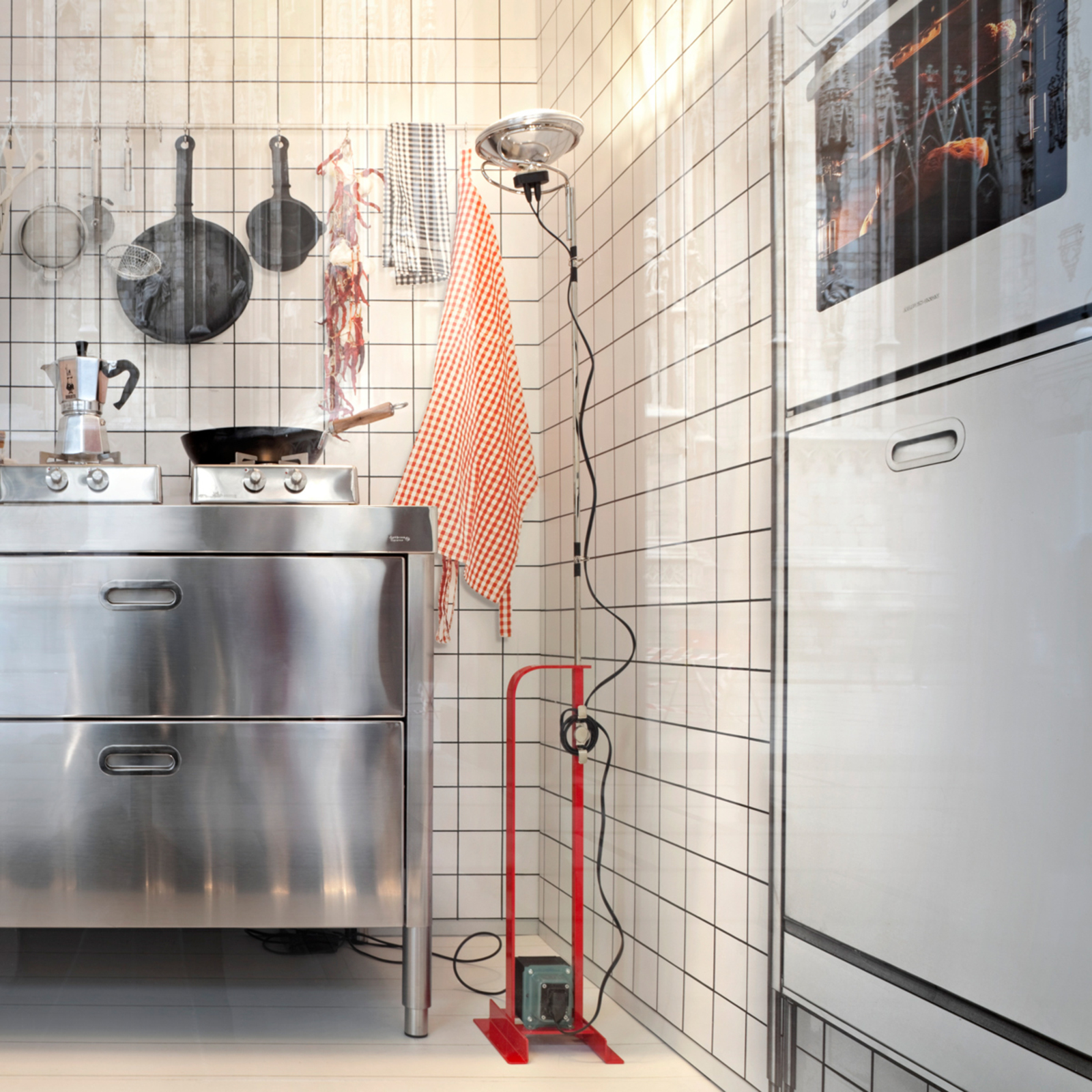 Toio LED Stehleuchte Rot - Flos Toio LED Stehleuchte Rot - Flos