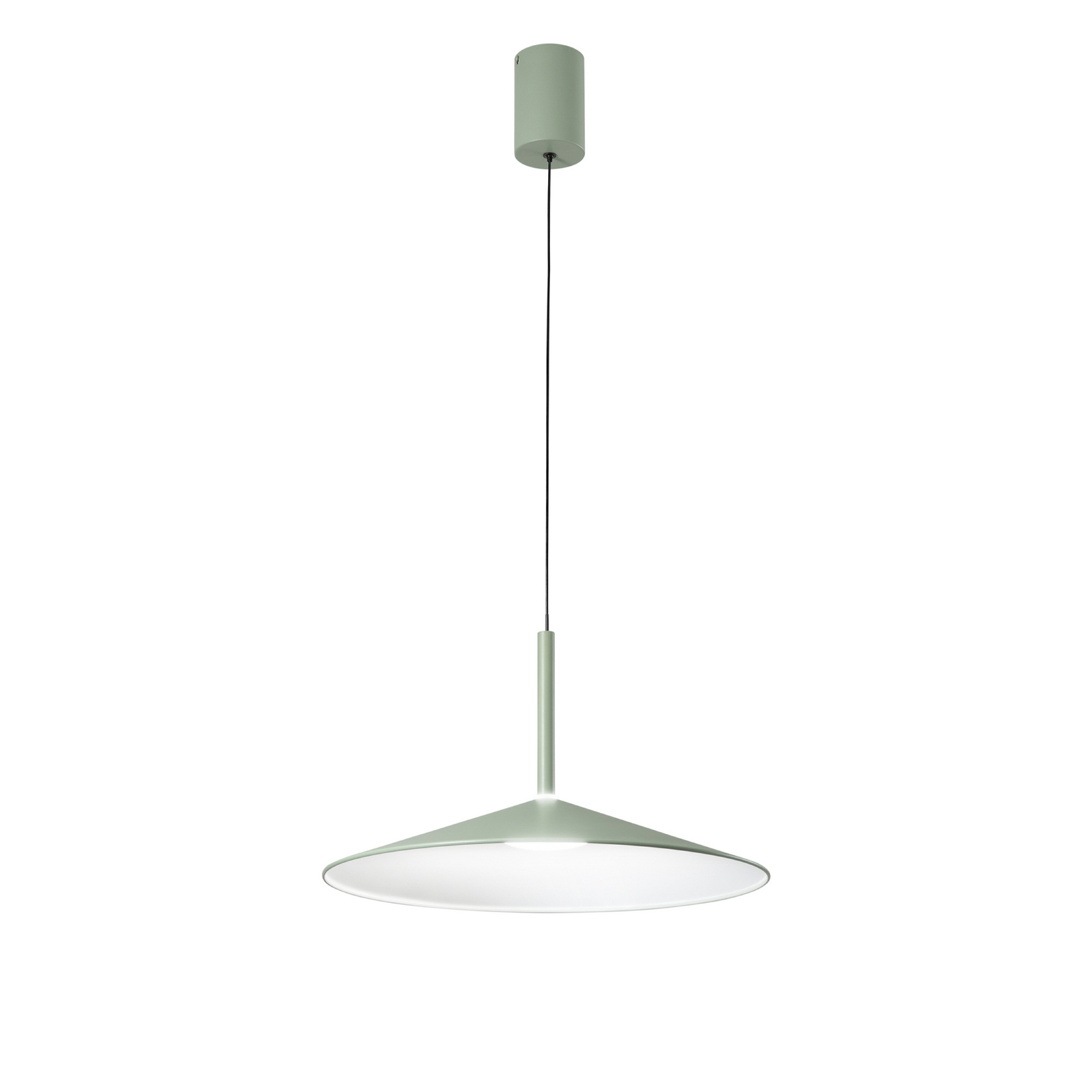 LED-Hängelampe Khan, grün, Ø 48 cm, Metall, CCT