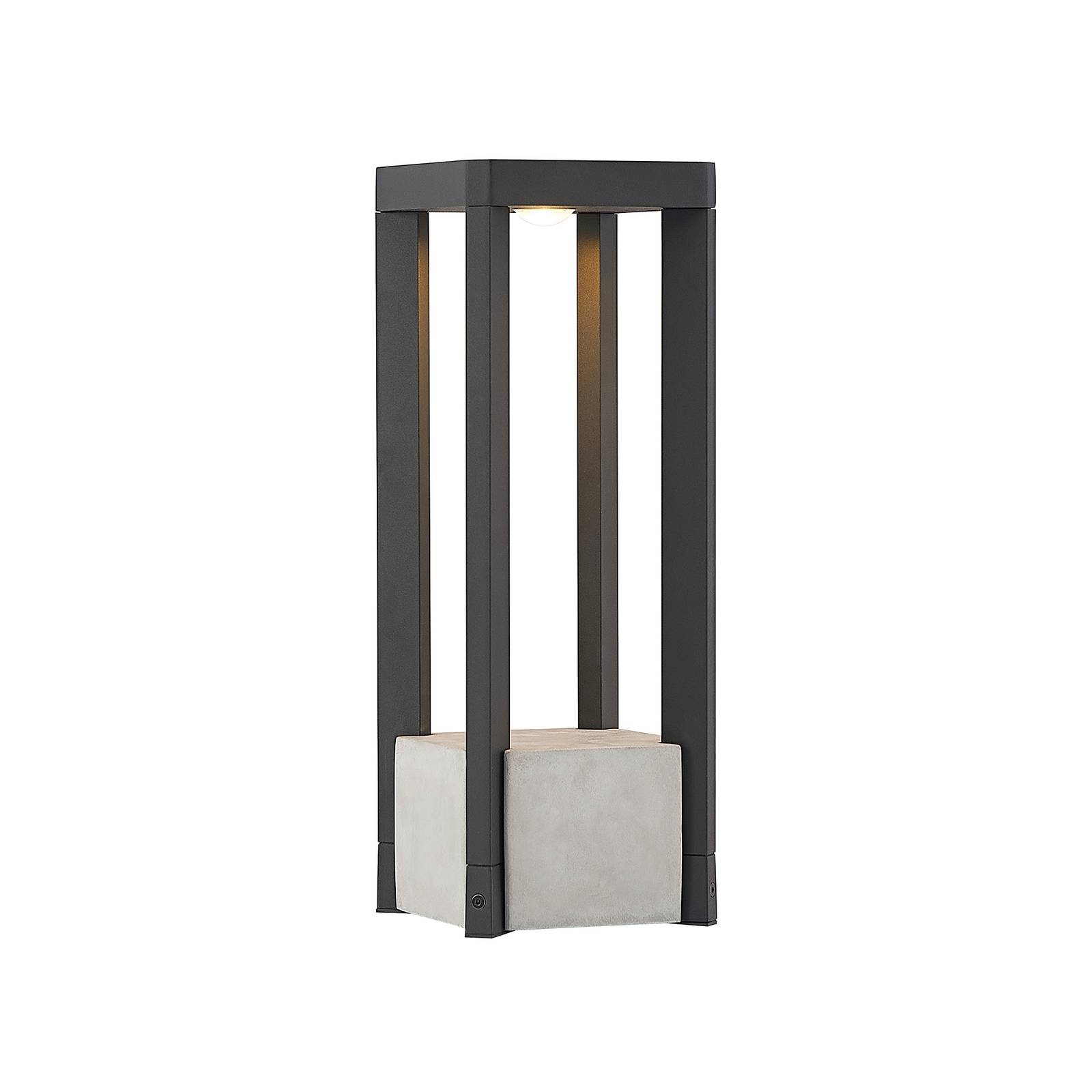 Lucande LED Pillar Light - Outdoor Pillar Light - Modern - Silver