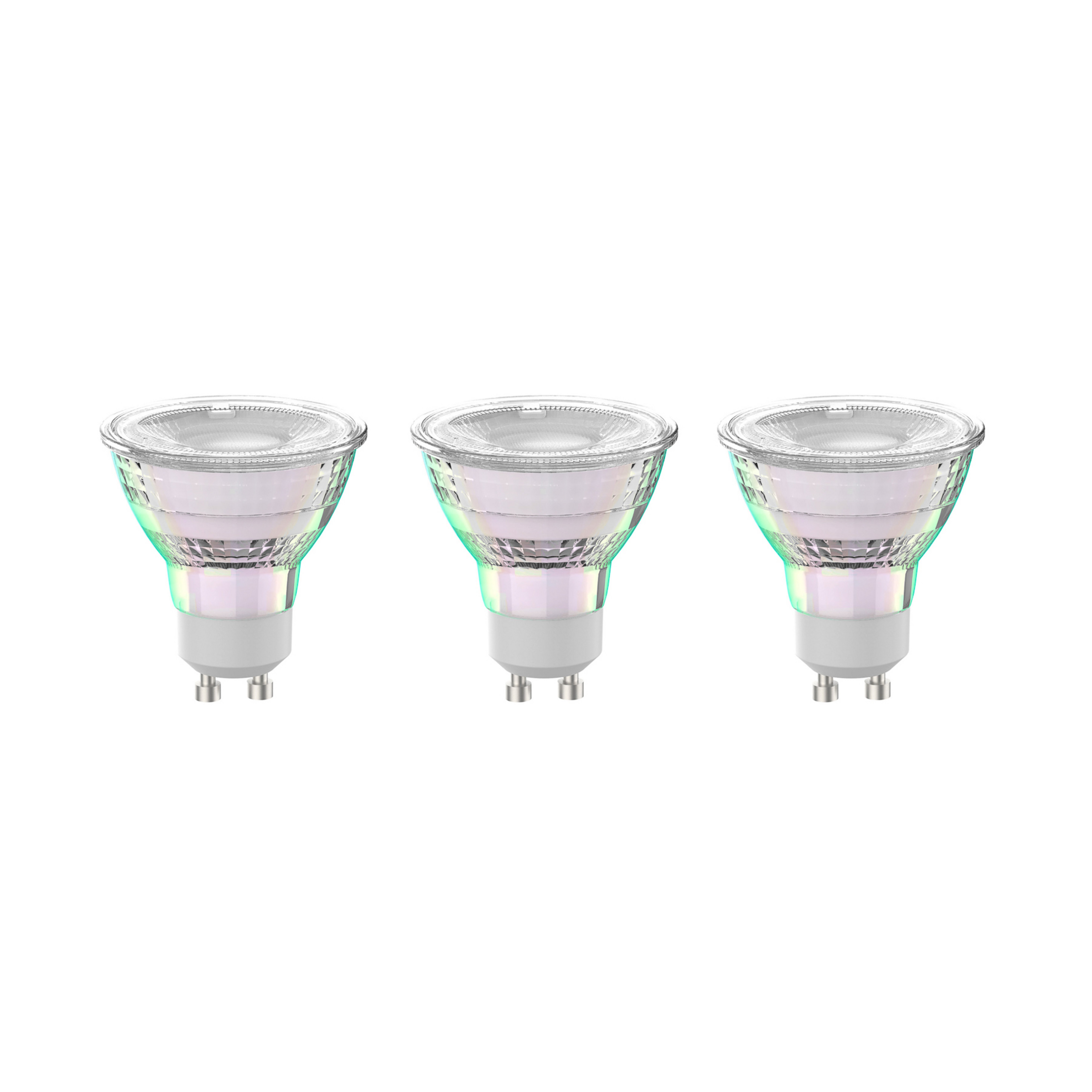 Arcchio LED-pirn GU10 2.5W 2700K 450lm klaasist 3 komplektis