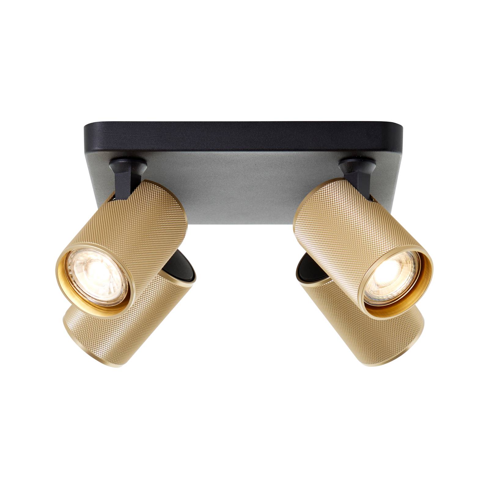 Strahler Marty sand/gold/schwarz 4-flammig