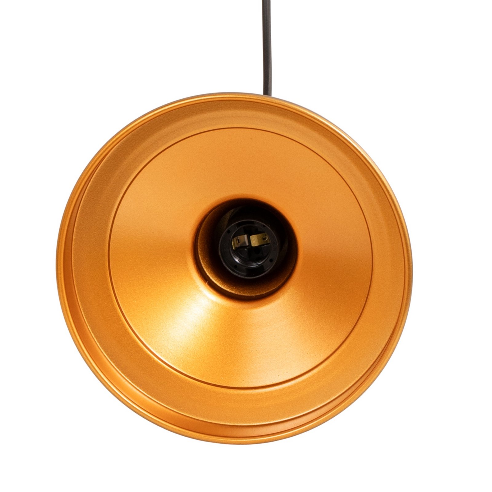 Hänglampa Berceste, guldfärgad, metall, Ø 22 cm, E27