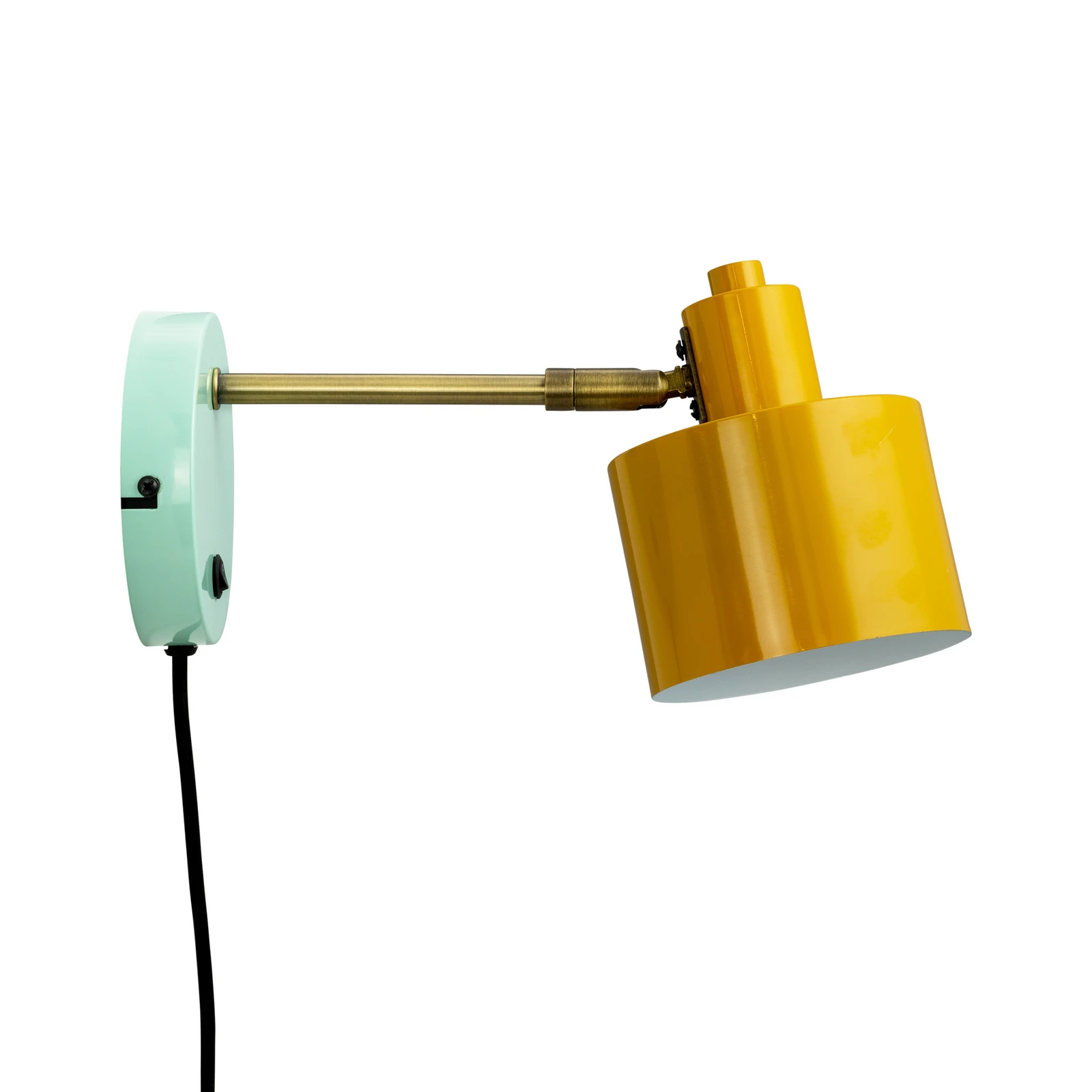 Dyberg Larsen Ocean Wandlampe curry messing türkis