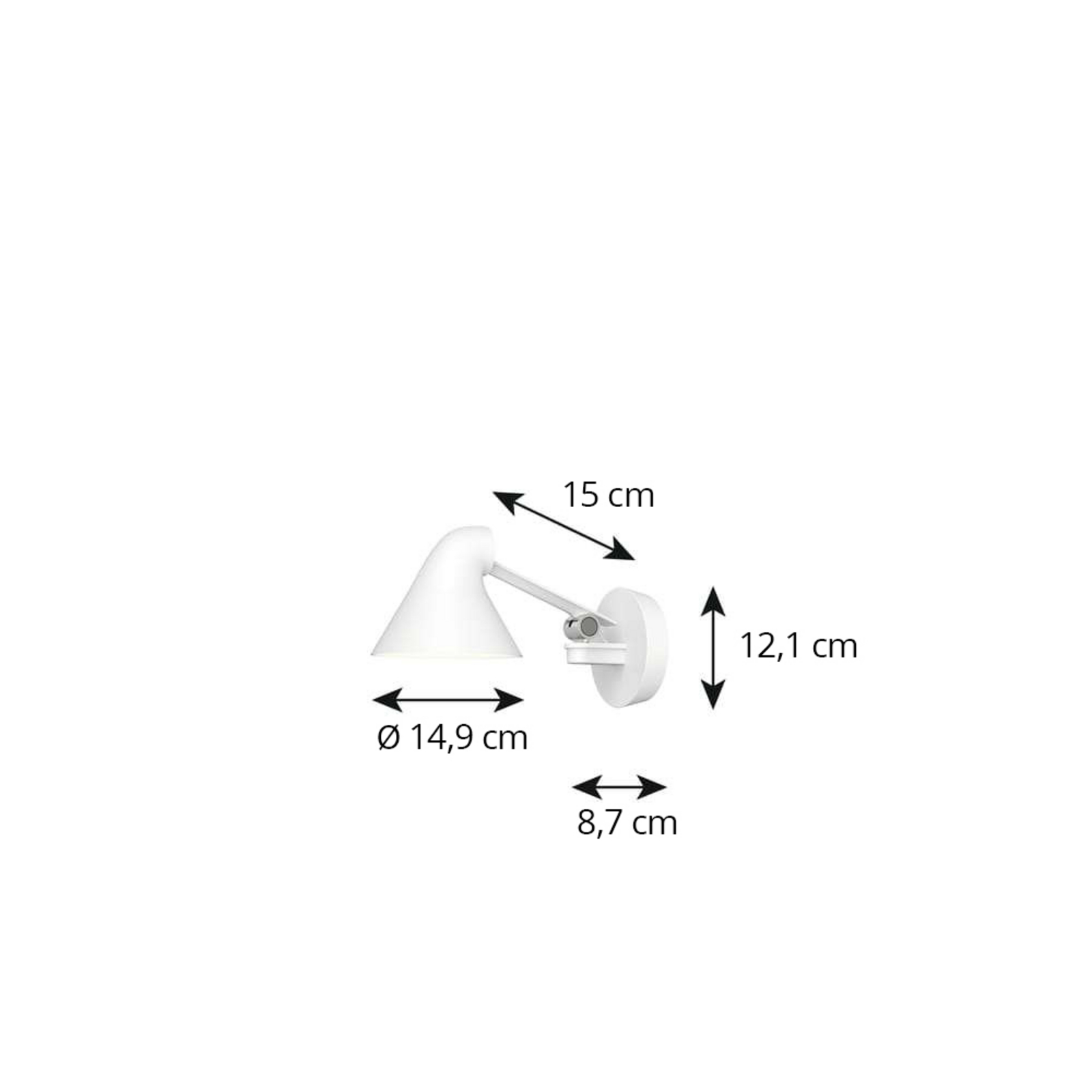 NJP Box LED Wall Lamp 2700K HW Short White - Louis Poulsen NJP Box LED Wall Lamp 2700K HW Short White - Louis Poulsen