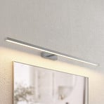 Lindby Luce per specchio a LED Jukka, 120 cm, cromo, metallo, IP44