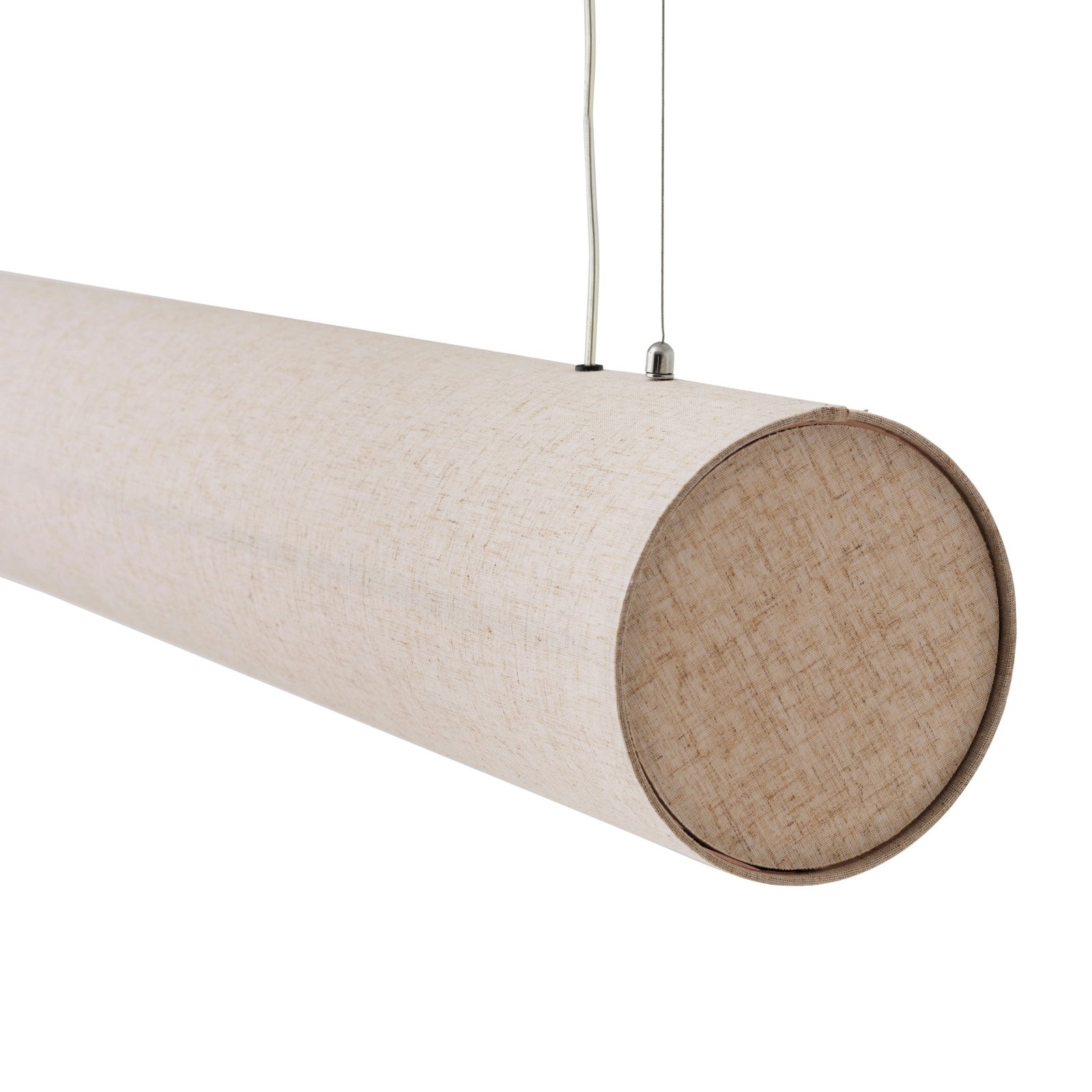 Audo hengelampe Hashira Linear, naturfarge, lengde 140 cm