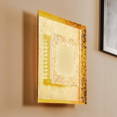 Aplique LED Window, 39x39 cm, dorado