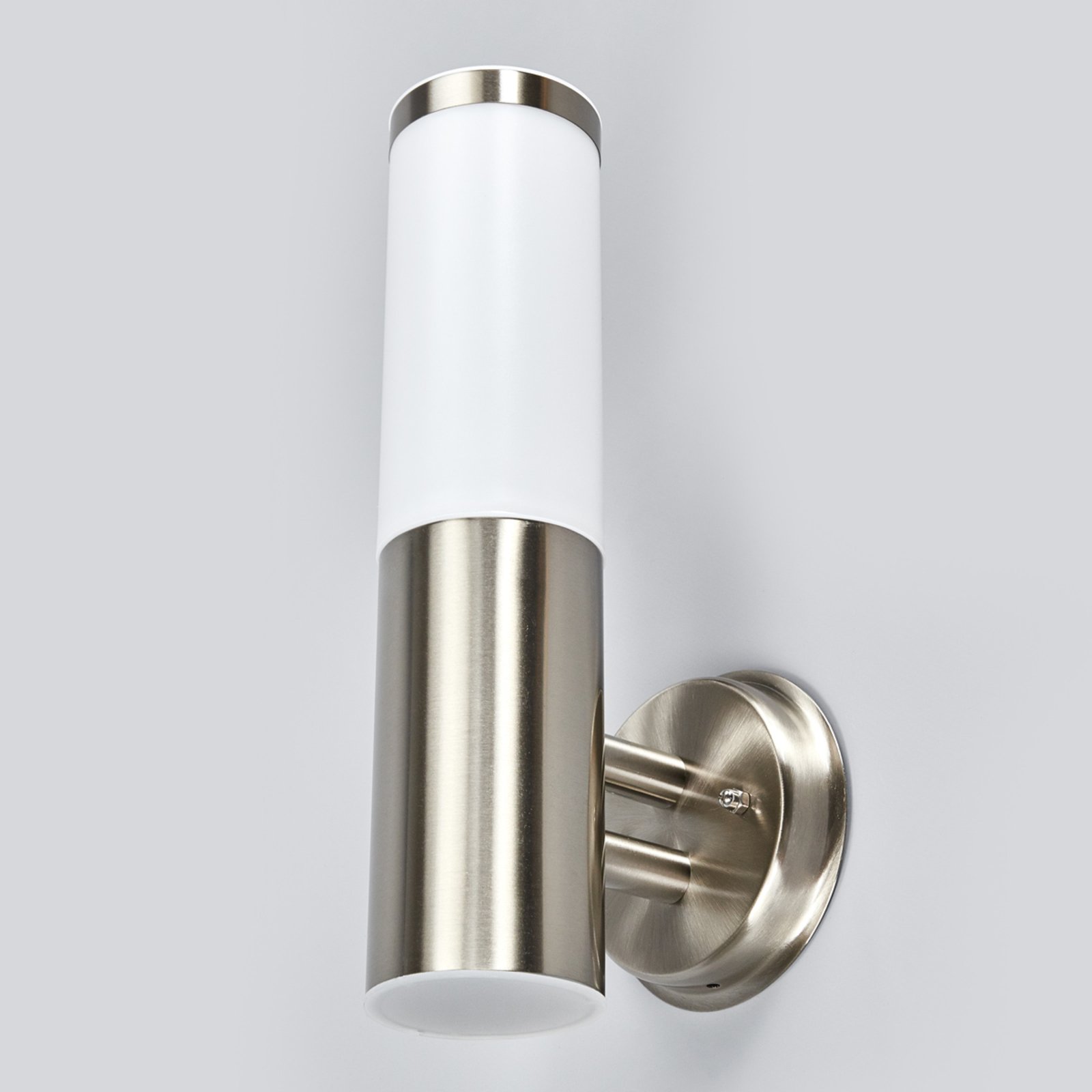 Kristof Outdoor Wall Lamp Stainless Steel - Lindby