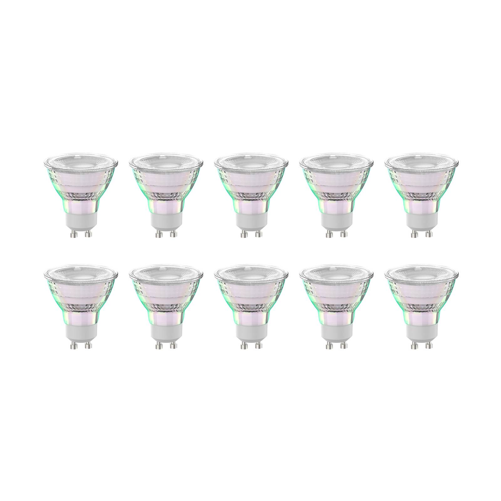 Arcchio LED-Leuchtmittel GU10 2,5W 4000K 450lm Glas 10er-Set
