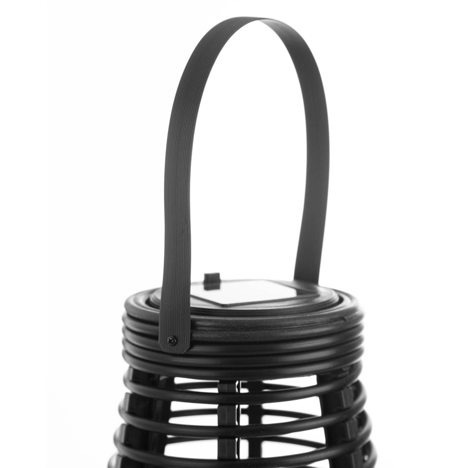 Nino Leuchten LED solarlamp Trapani met flikkerend effect, kunststof, 0.06 W, H: 26 cm