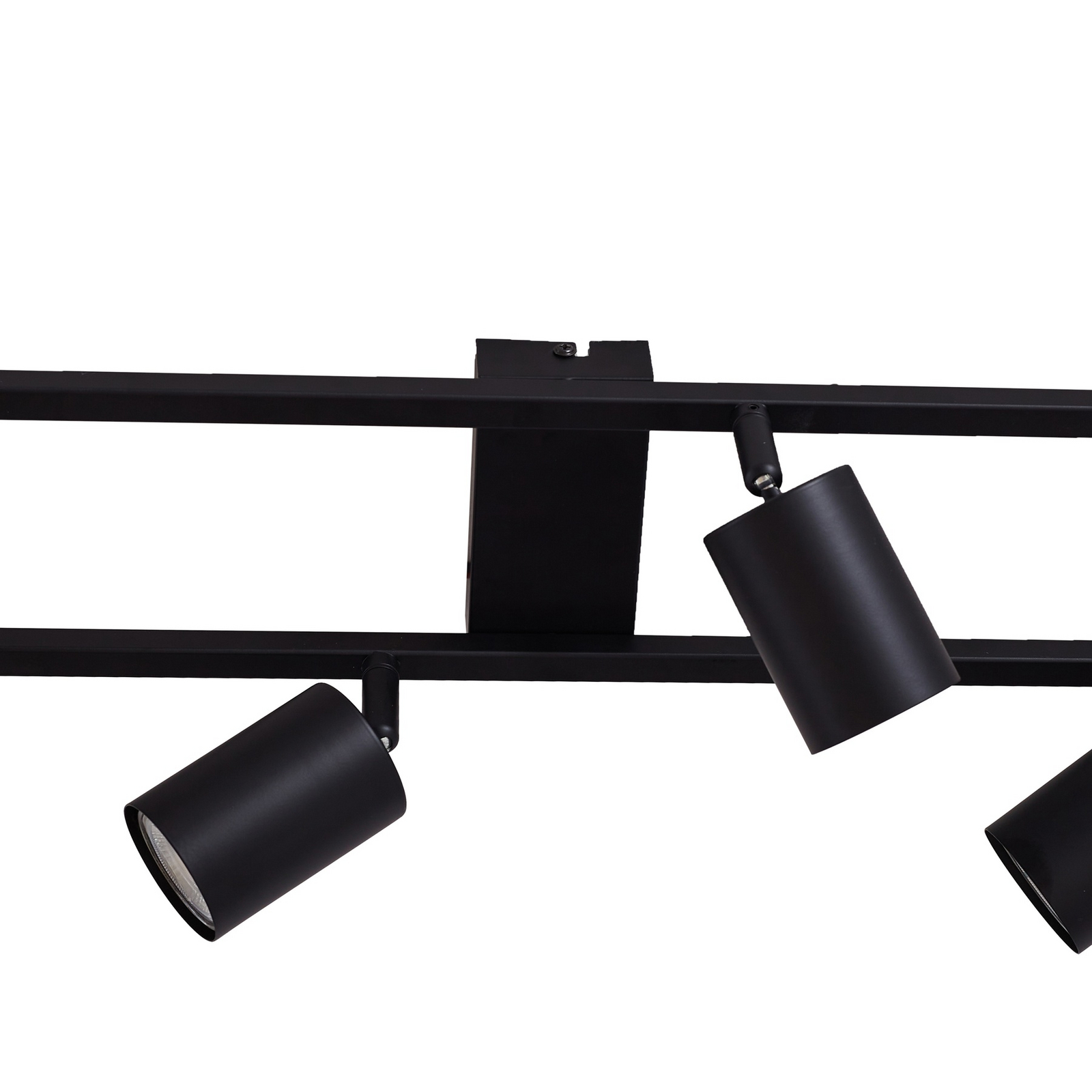 Stropní bodové světlo Bravius, černé, 6 žárovek, železo – Lindby