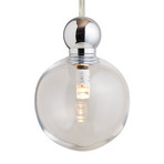 EBB & FLOW Uva M Hängelampe, Ball silber