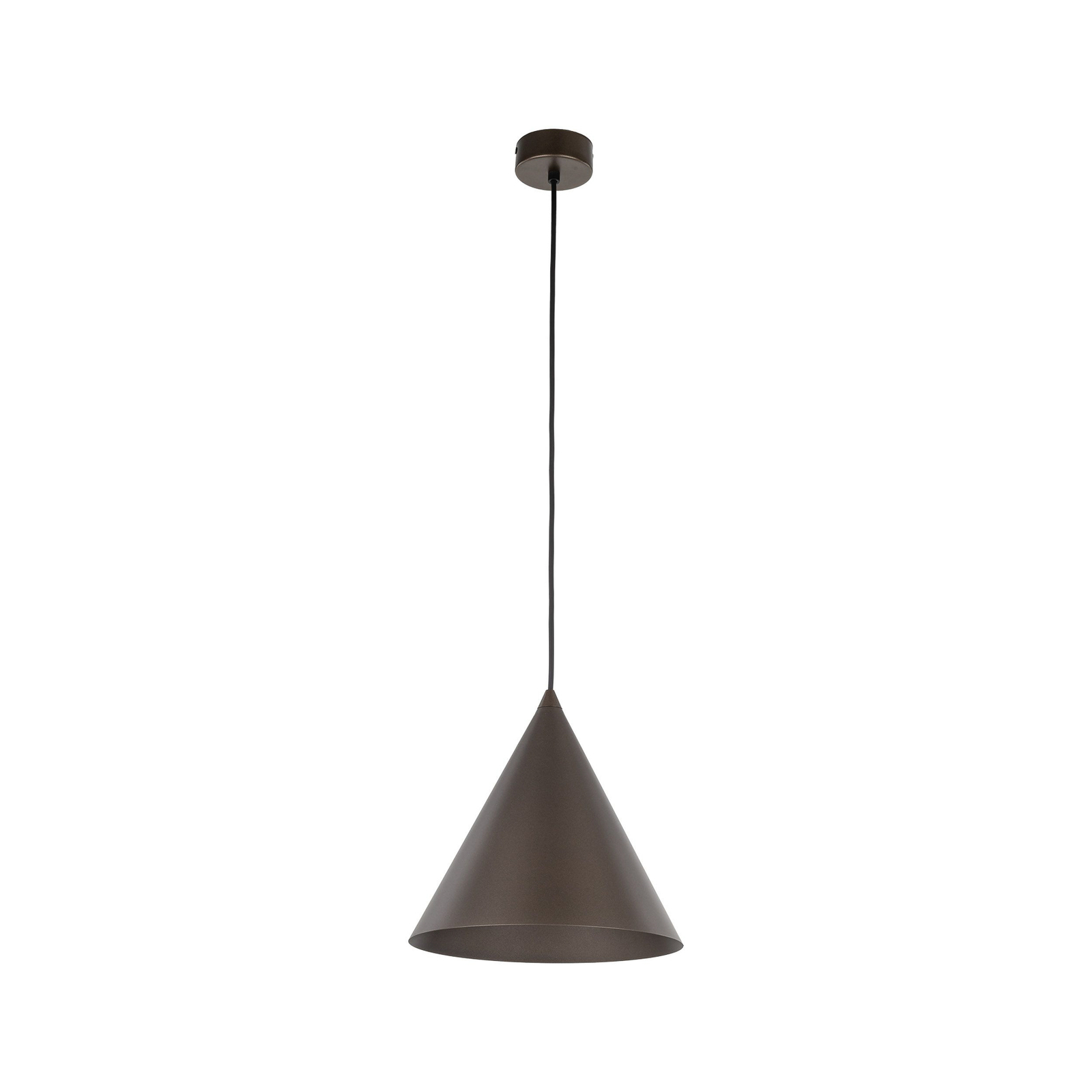 Viseća lampa Cono, jedna žarulja, Ø 25 cm, brončana boja