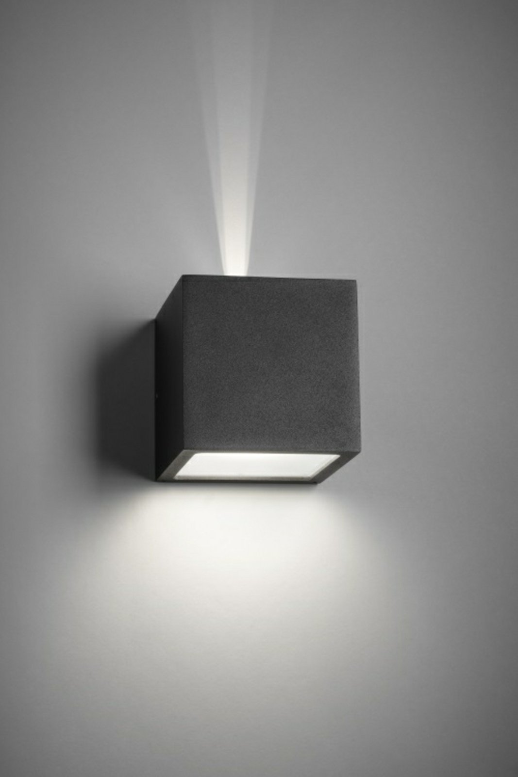 Cube LED Vonkajšie Nástenné Svietidlo XL 3000K Up/Down Black - LIGHT-POINT