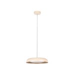 Florie LED-hængelampe, beige, metal, Ø 40 cm – Lindby