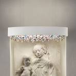 Стенна лампа Ola A2 OV70 бяла/цветна със студени кристали