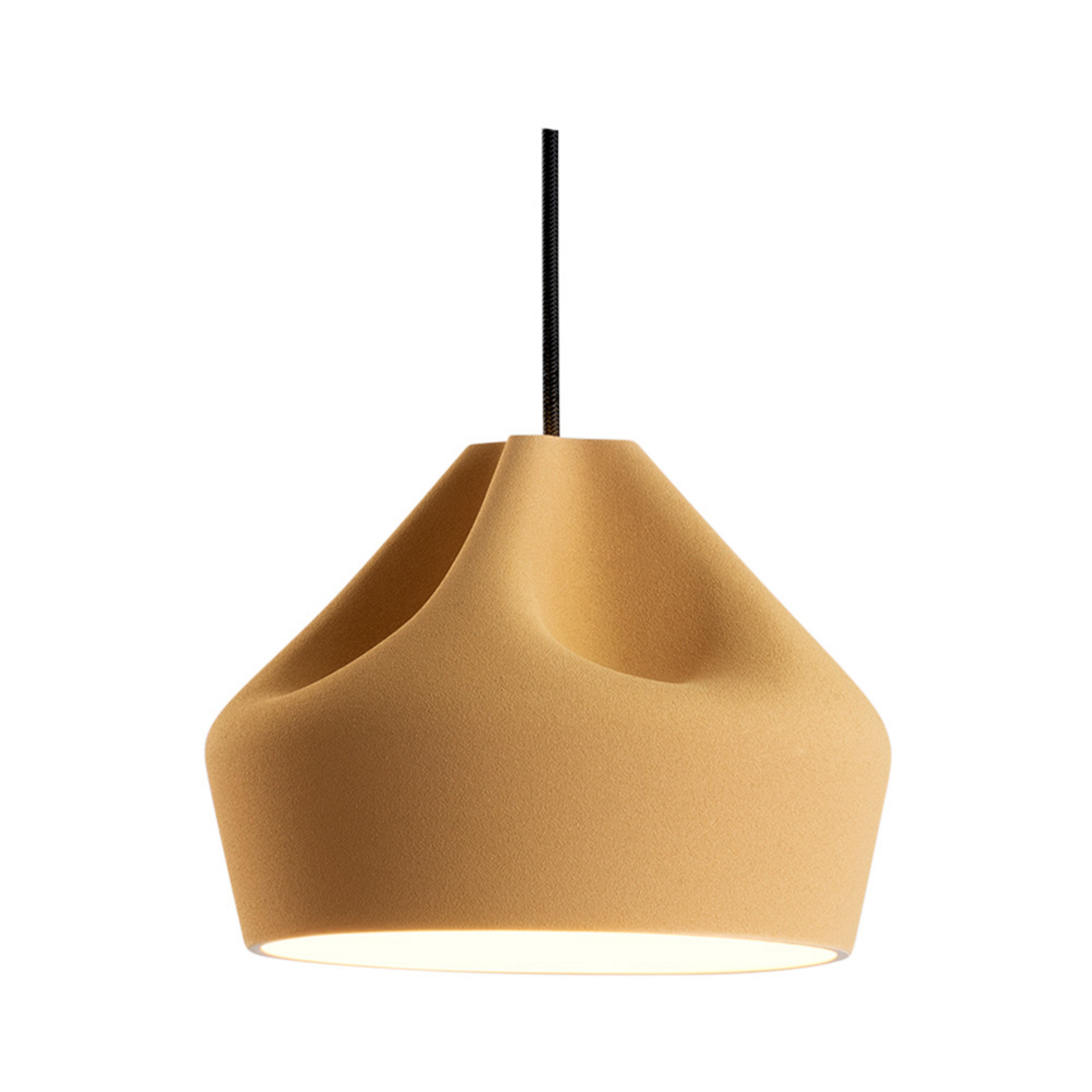Pleat Box 24 LED Pendelleuchte Ocher/Weiß - Marset