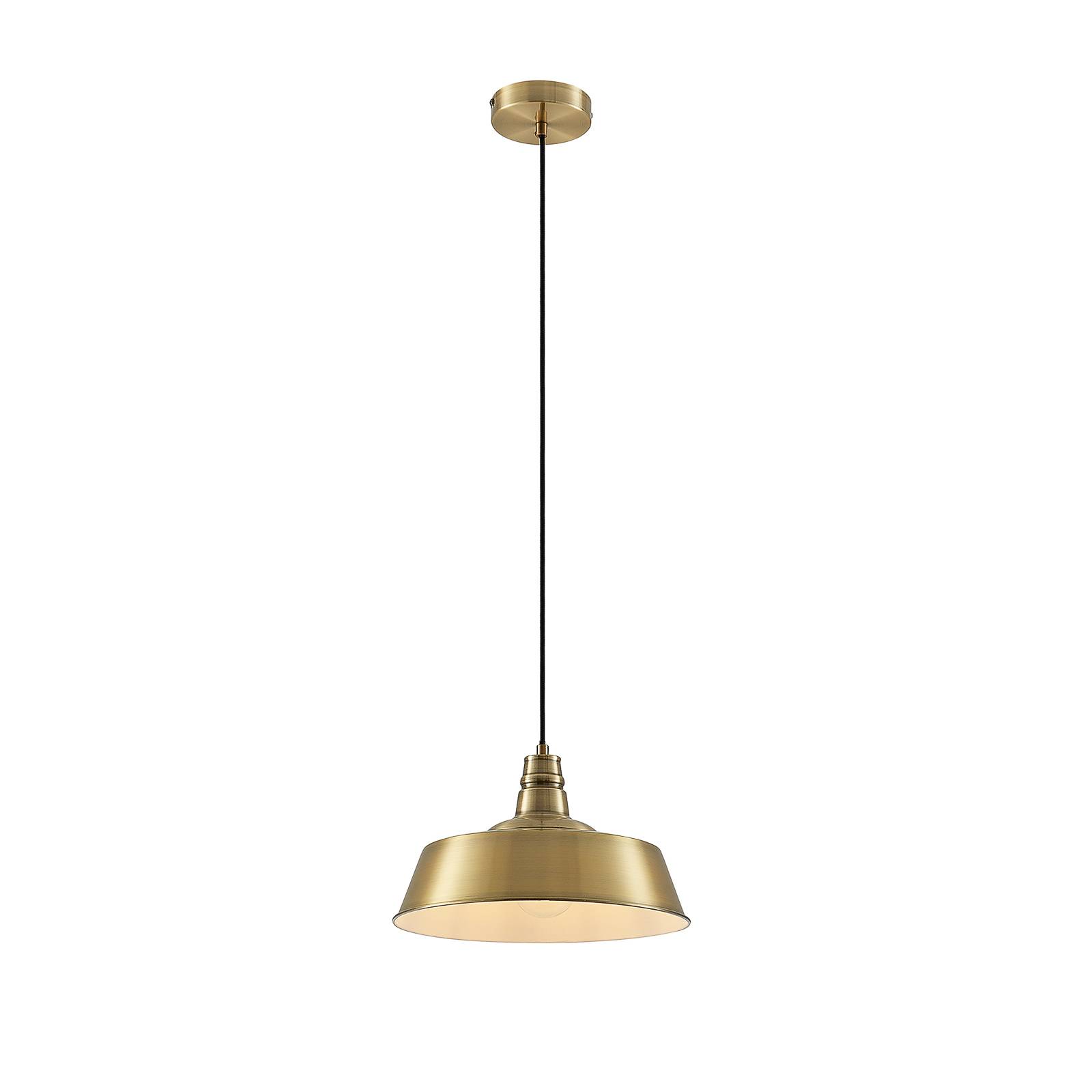 Lindby Antira pendant light, antique brass, for Living / Dining Room, metal, E27, 60 W, H: 19.5 cm
