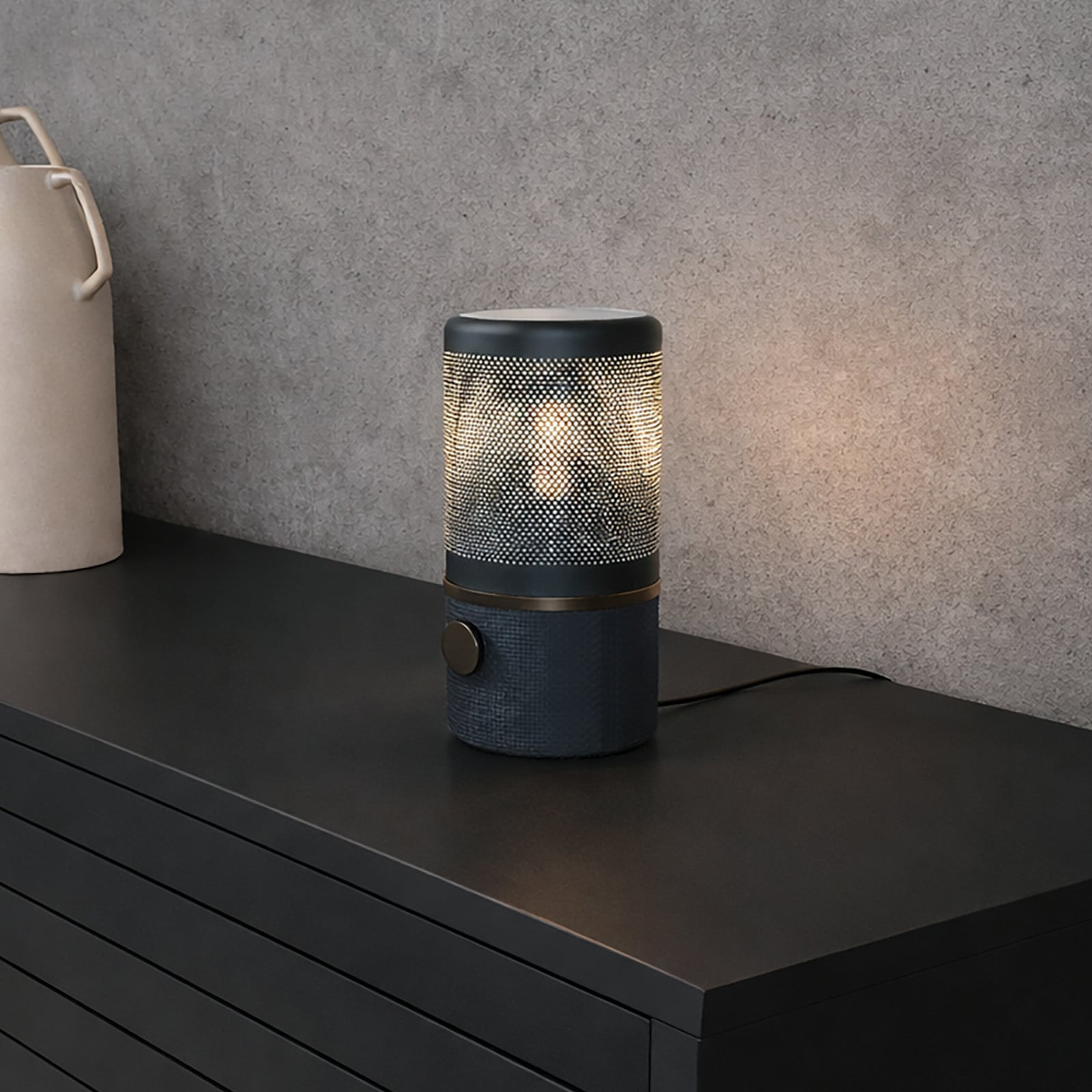 Jazz Bordlampe Blue Herstal - Stue - Metal