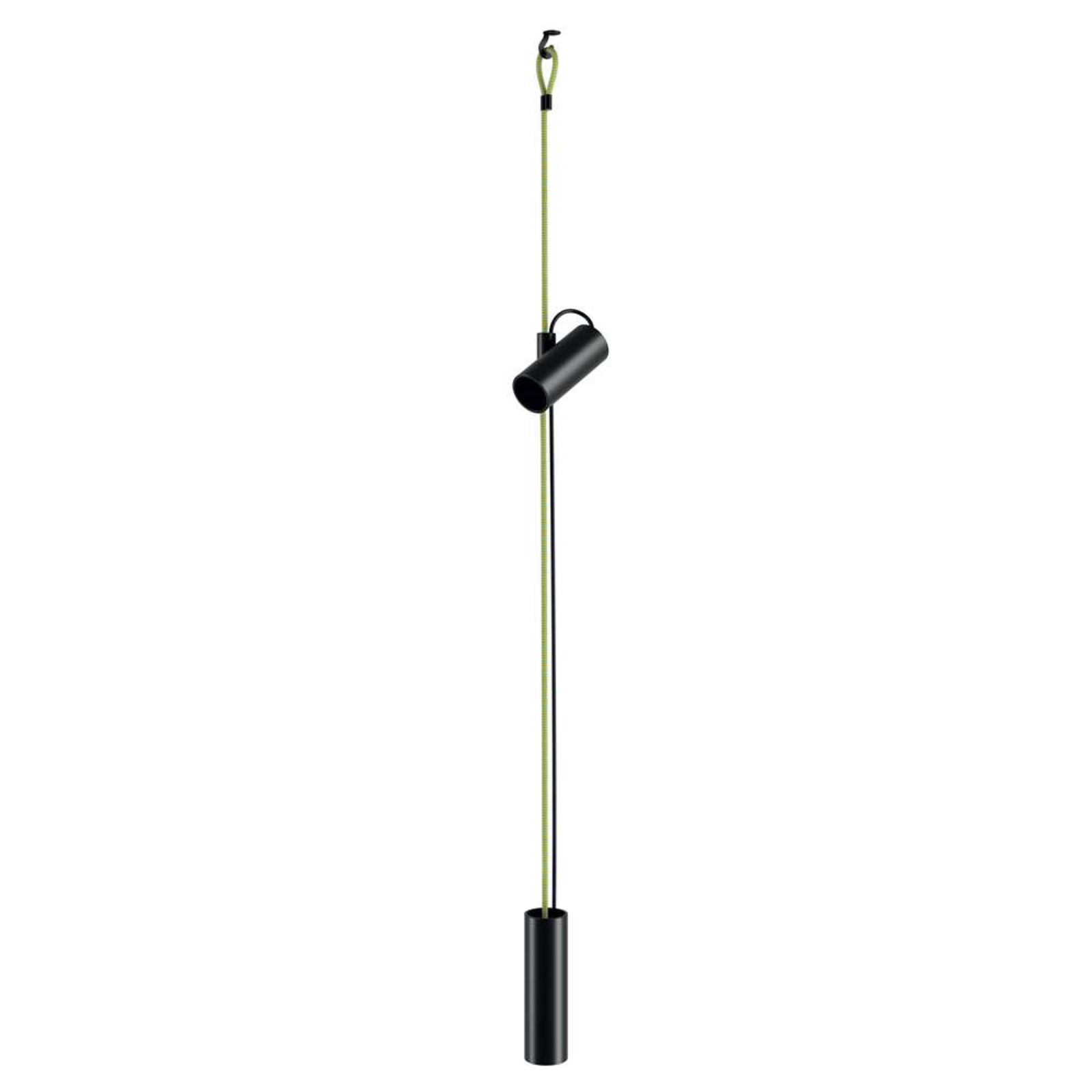 Cima Lustră Pendul/Lampadar Matt Black/Yellow - Lodes