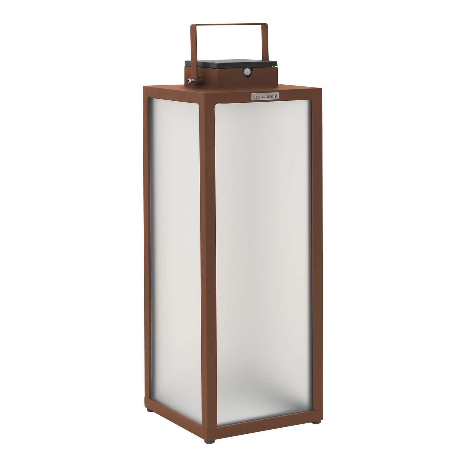 Tradition LED ηλιακό φανάρι, corten, ύψος 65 cm