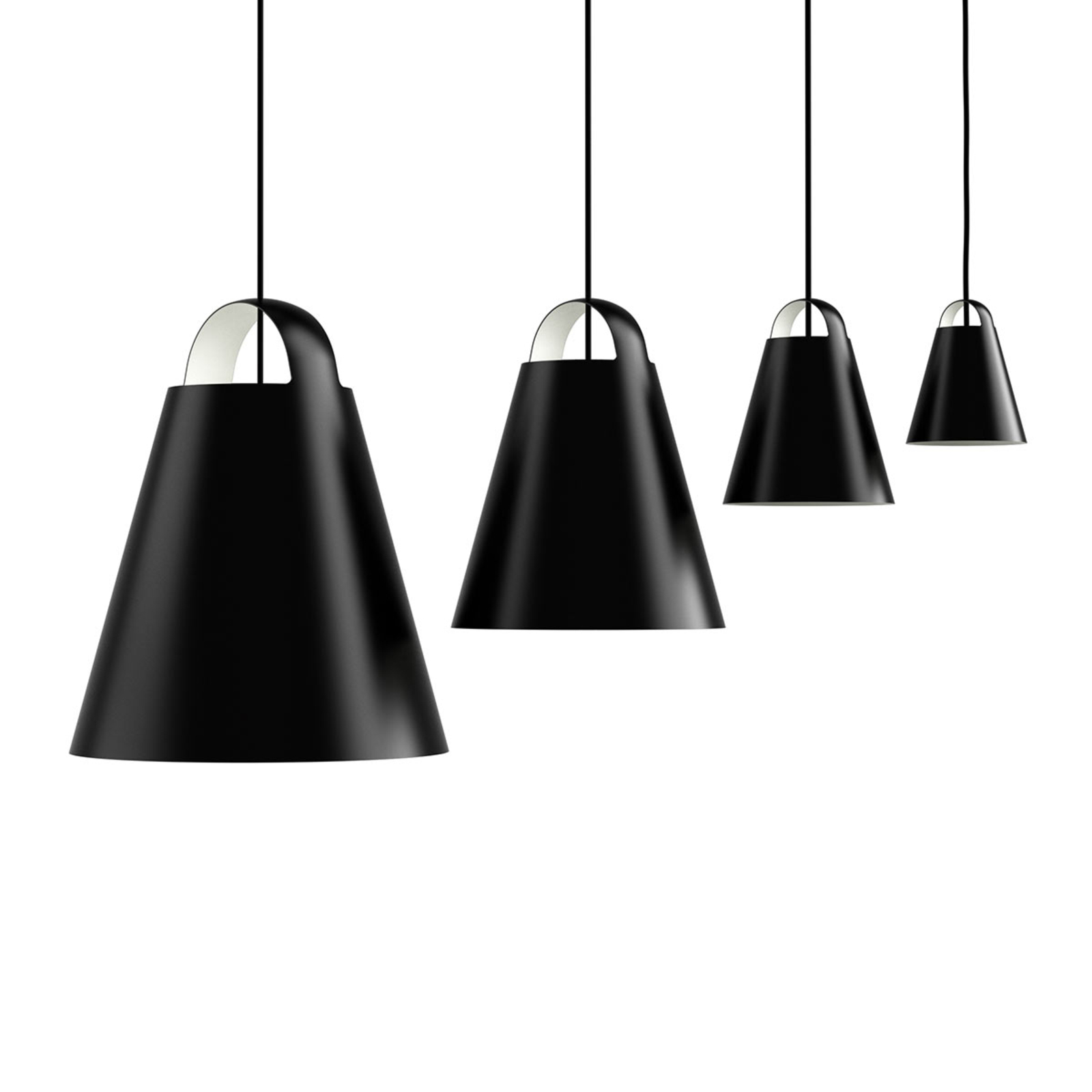 Louis Poulsen Above lampa wisząca, czarna, 55 cm
